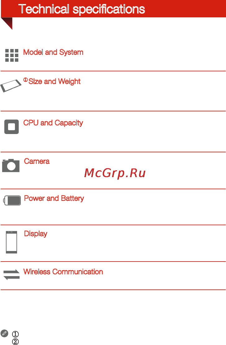 Lenovo A269i [3/6] Technical specifcations