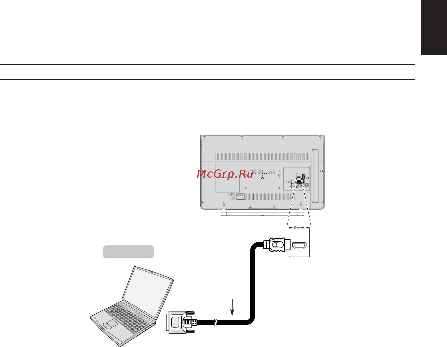 Toshiba 40L2453 [13/59] Connecting a computer