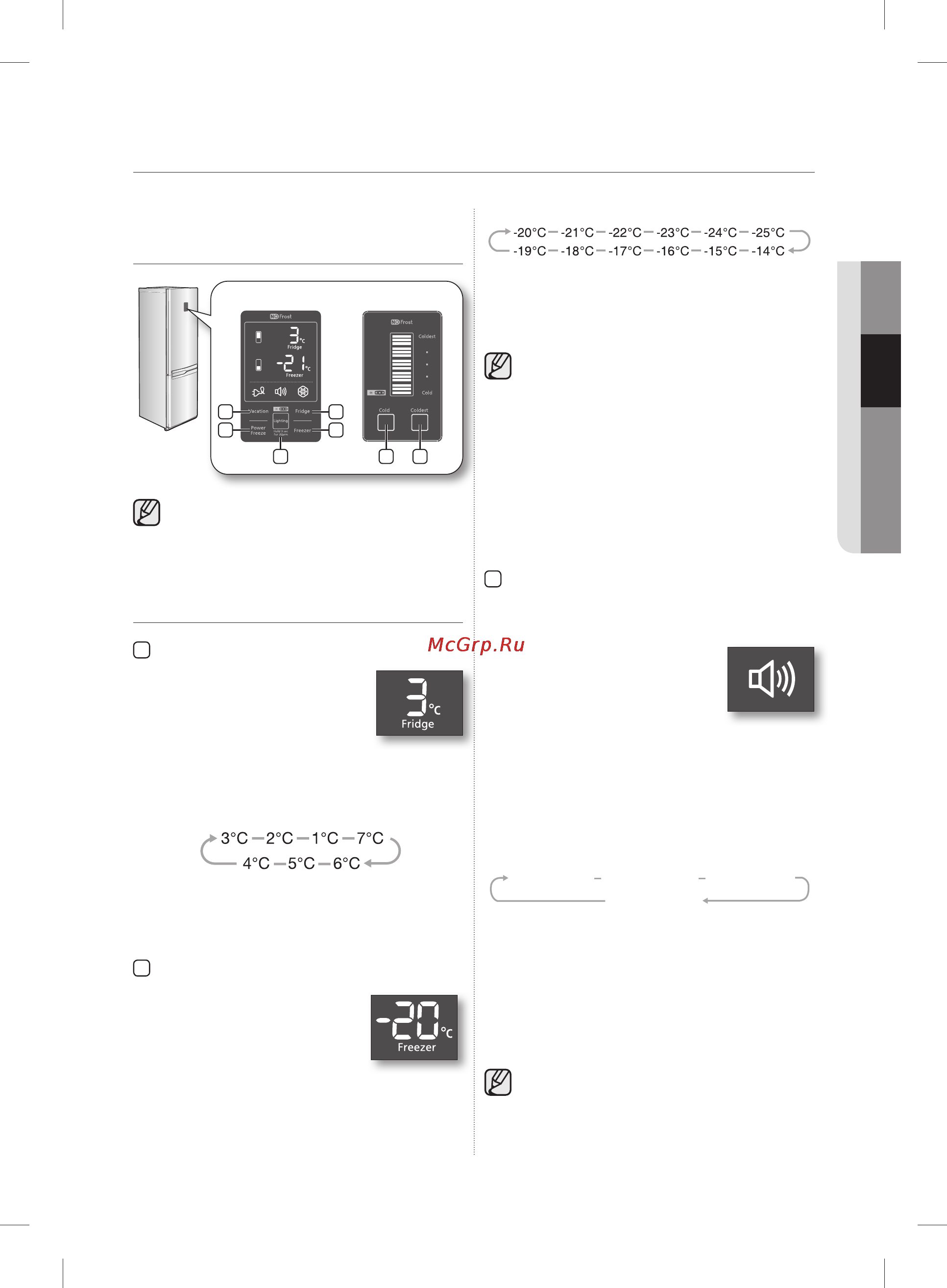 Samsung RL55TTE2A [13/22] Знакомство с панелью управления