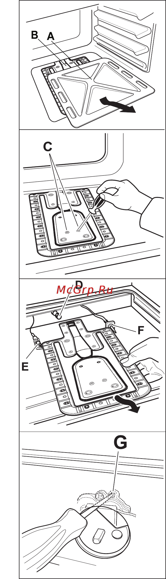 Electrolux EKG601101X [32/40] Замена инжектора горелки газового
