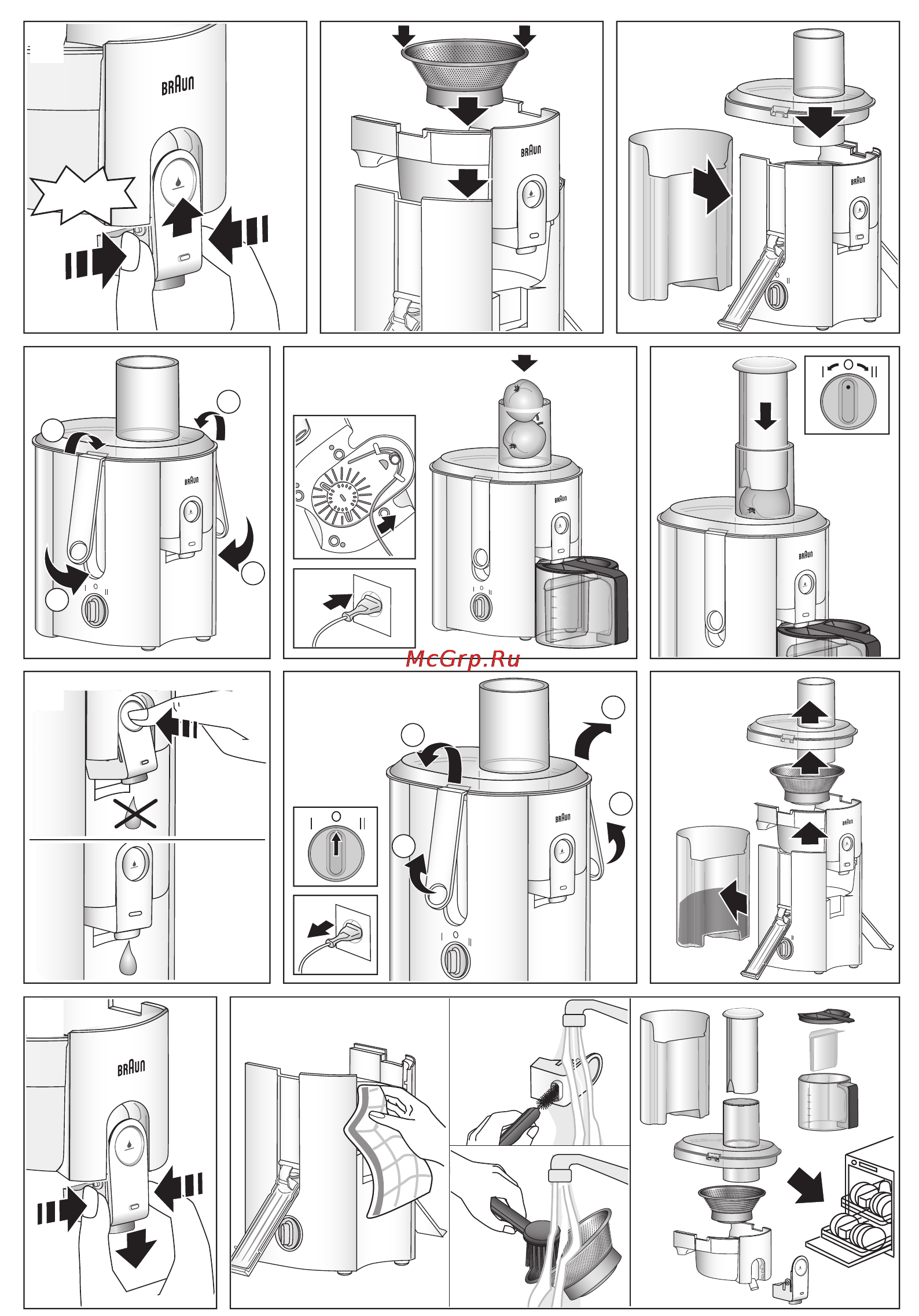 Braun J500 Инструкция по эксплуатации онлайн [4/8] 70598