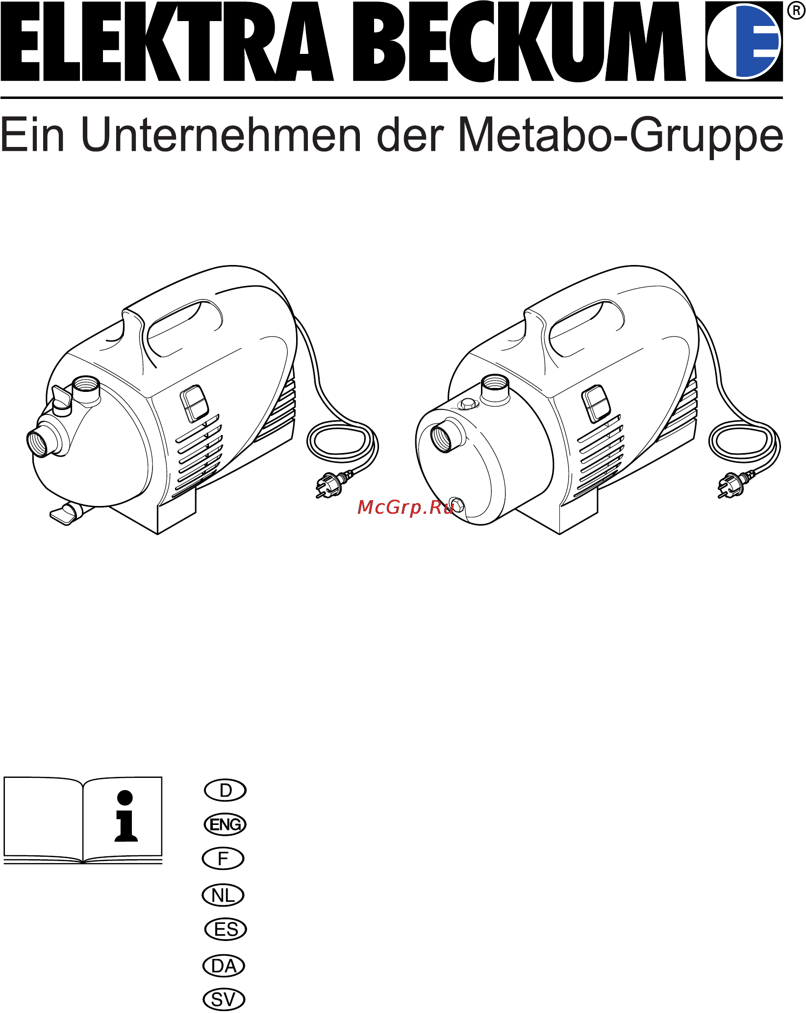 Metabo P 5500 M Инструкция по эксплуатации онлайн