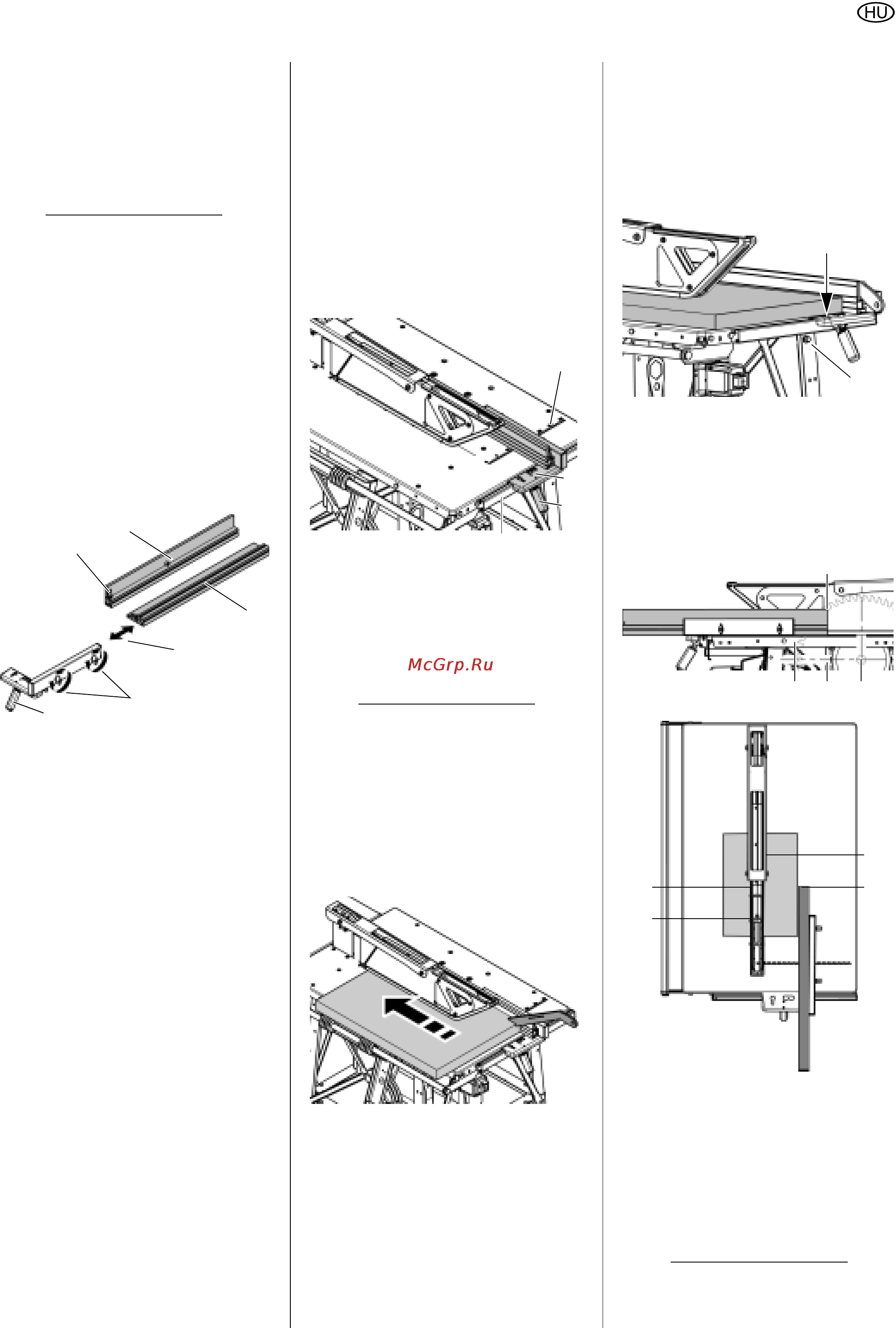 Metabo BKS 400 Plus [11/80] Fűrészelés a párhuza mos ütköző használatával