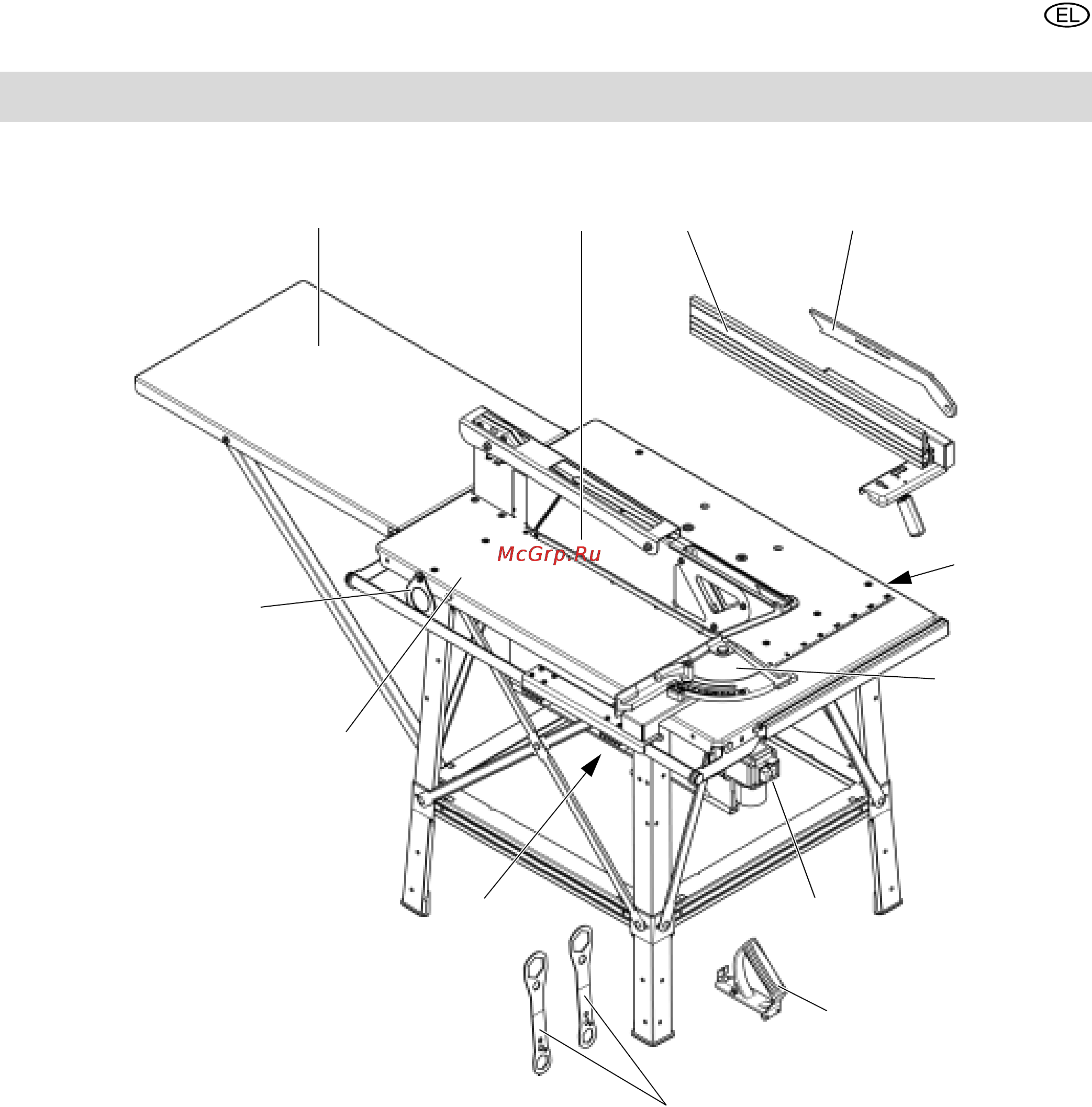 Metabo BKS 450 Plus [63/80] Γενική επισκόπηση πριονιού