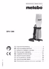 Metabo SPA 1200 Инструкция по эксплуатации