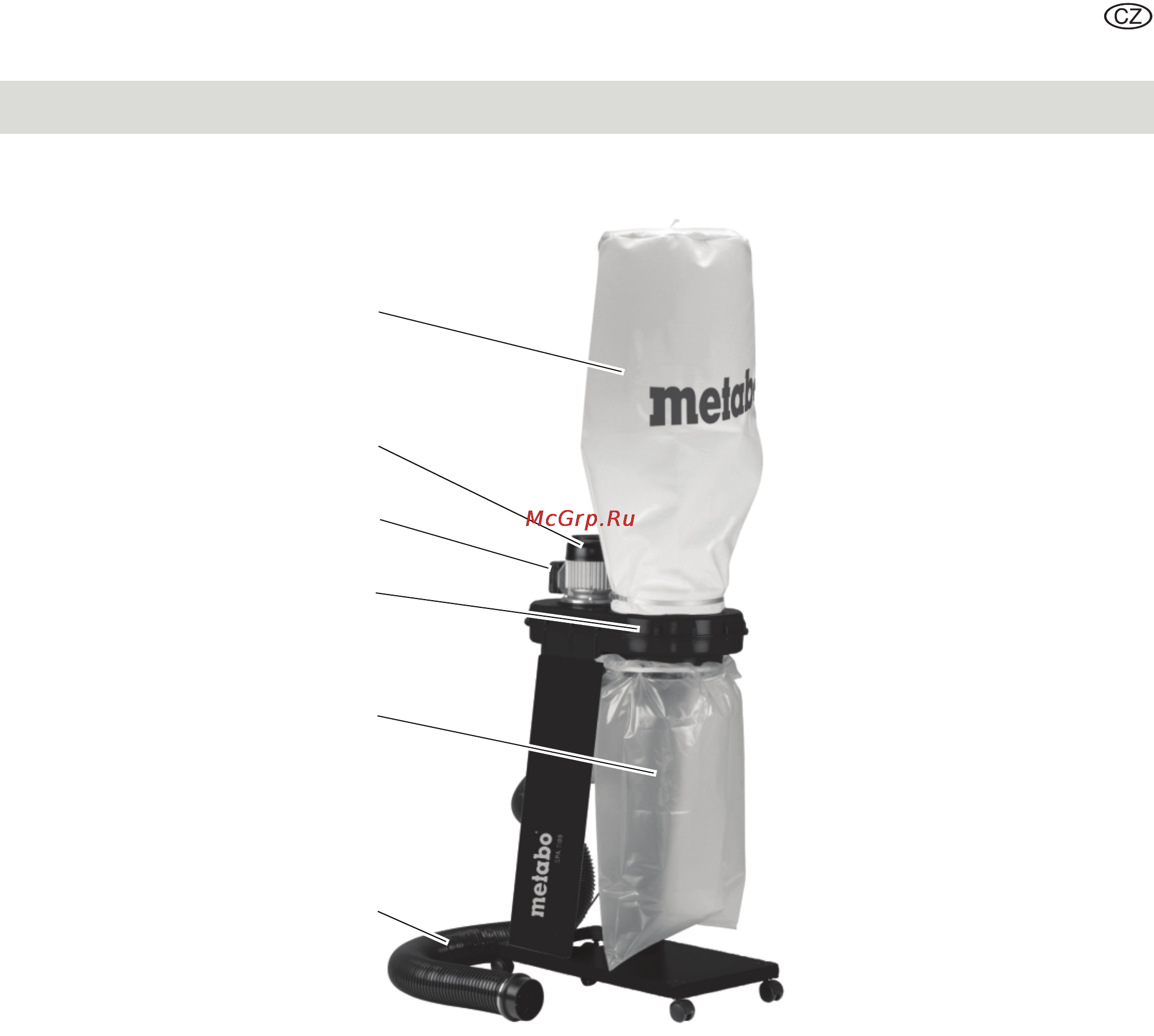 Metabo SPA 1200 [33/57] Přístroj na první pohled rozsah dodávky