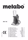 Metabo SPA 1702 W Инструкция по эксплуатации