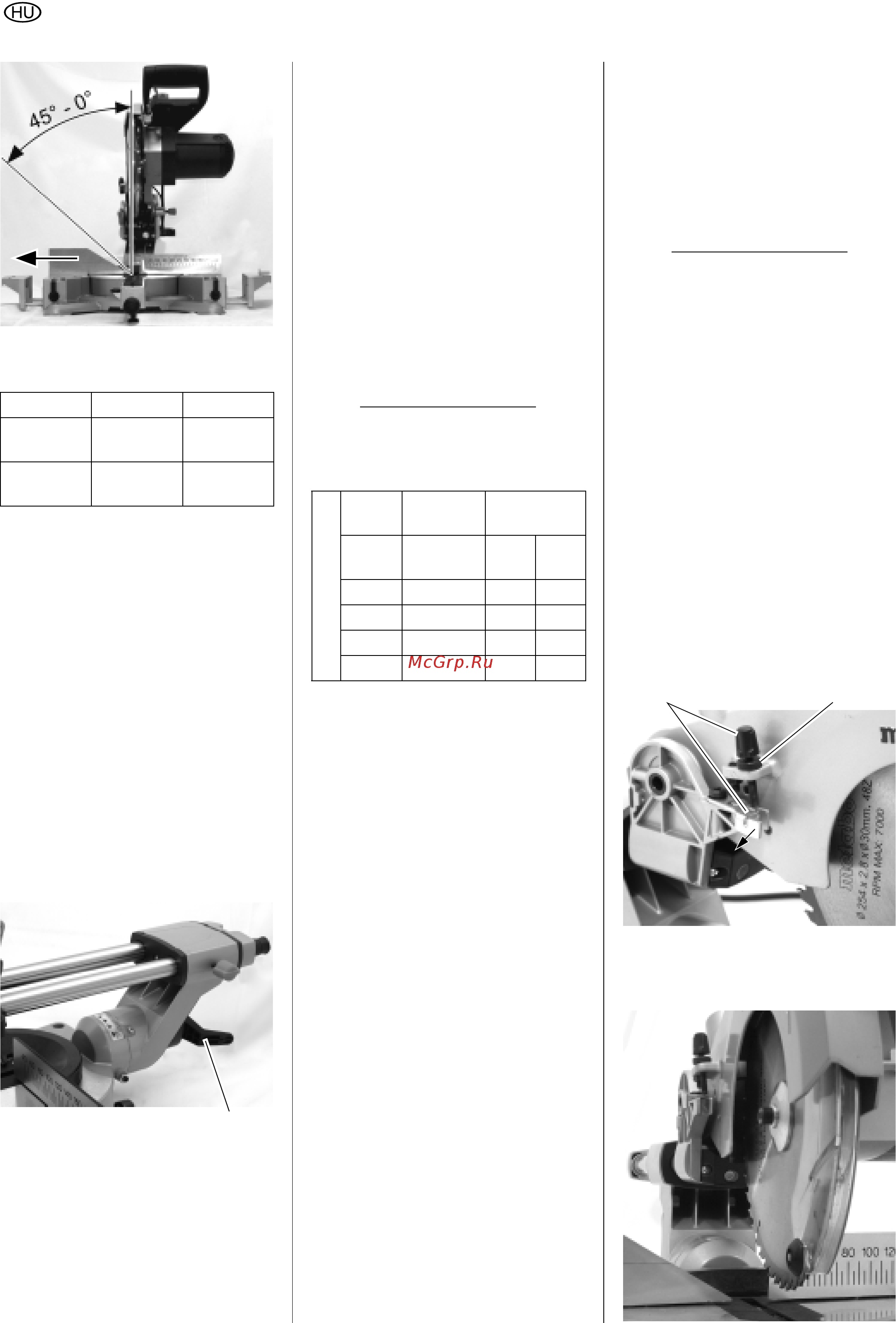 Metabo KGS 216 M [12/65] Kettős sarokvágások