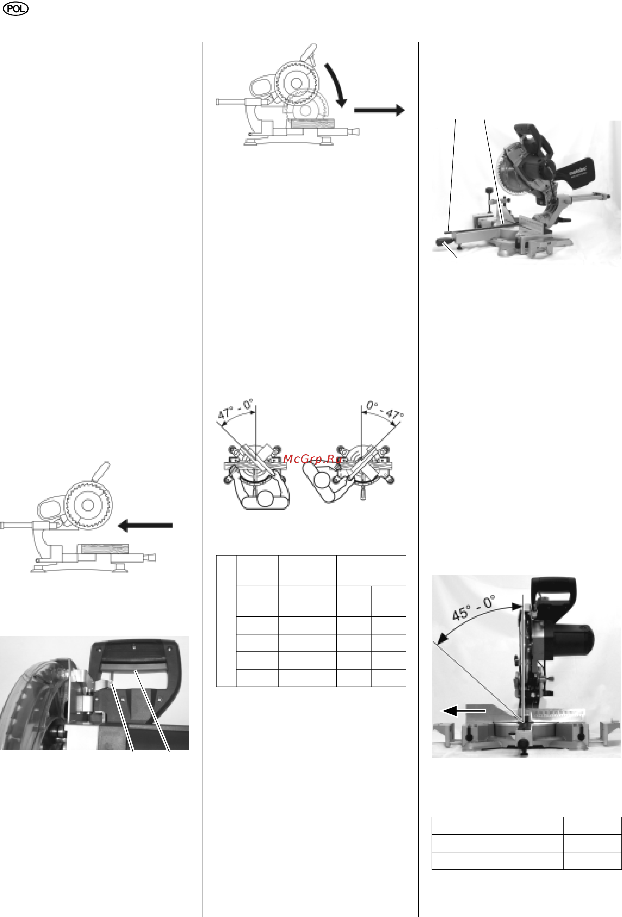 Metabo KGS 216 M [26/65] Cięcia pod kątem