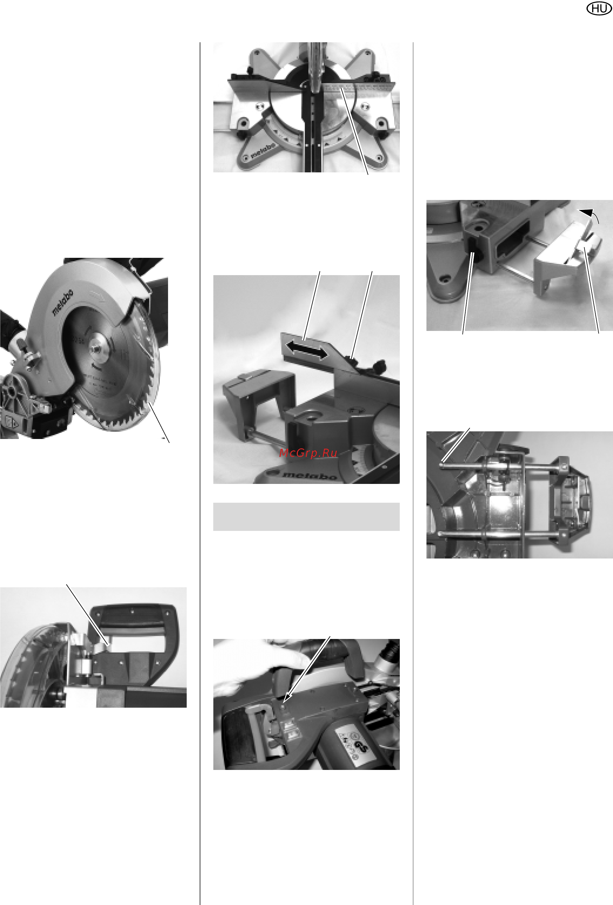 Metabo KGS 216 M [7/65] Biztonsági berendezések