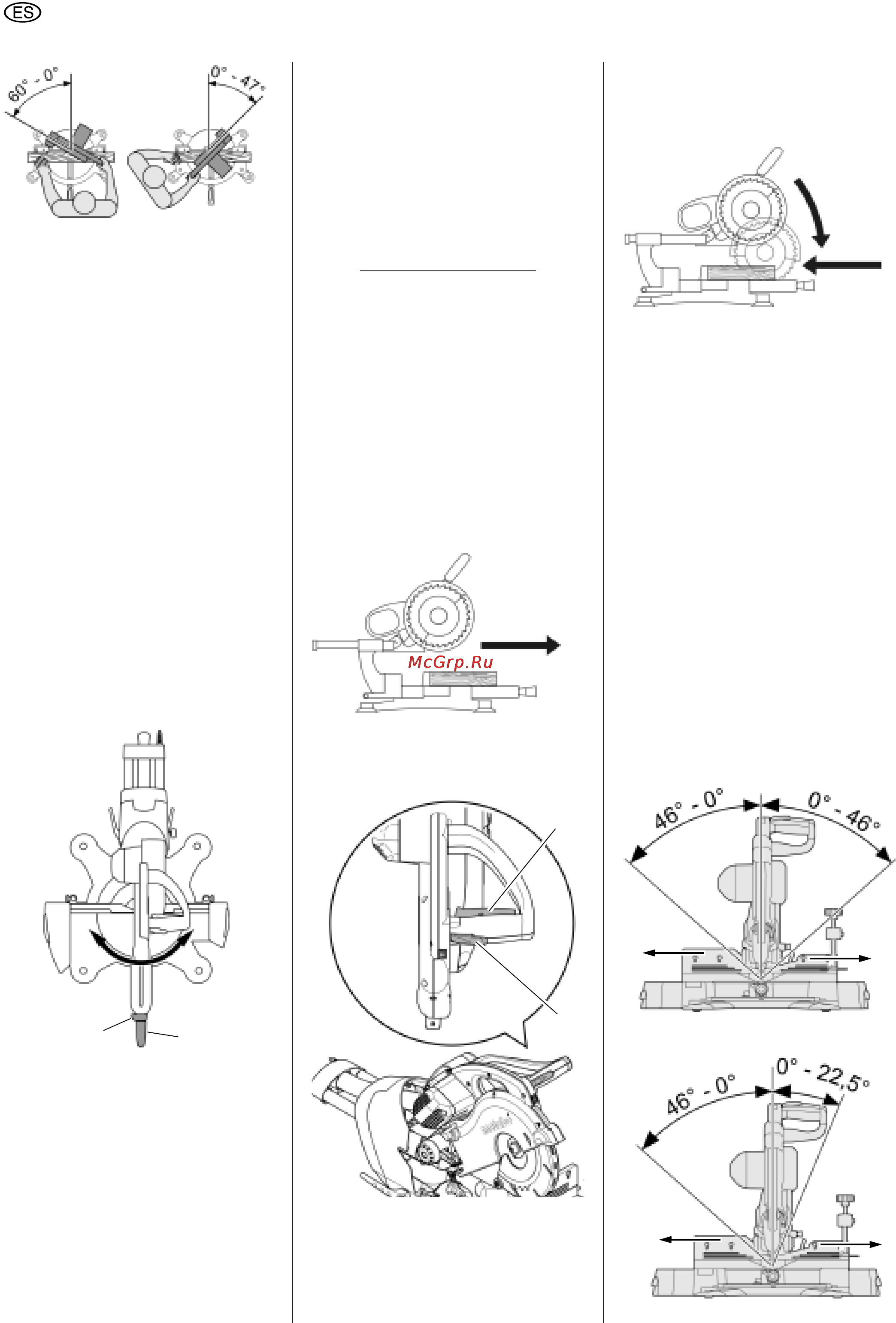 Metabo KGS 216 Plus [66/79] Cortes inclinados