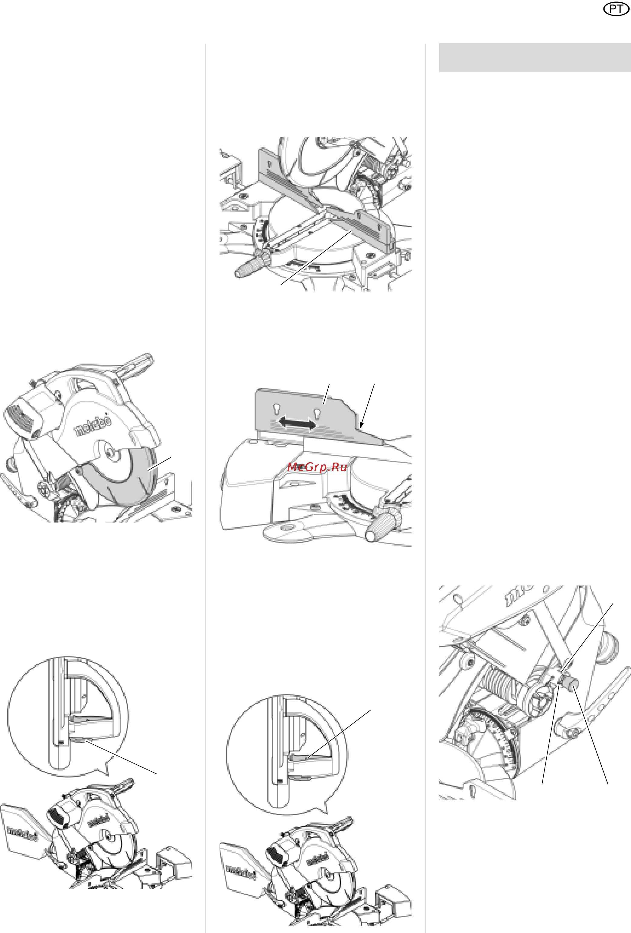 Metabo KS 305 Plus [51/63] Dispositivos de seguran ça