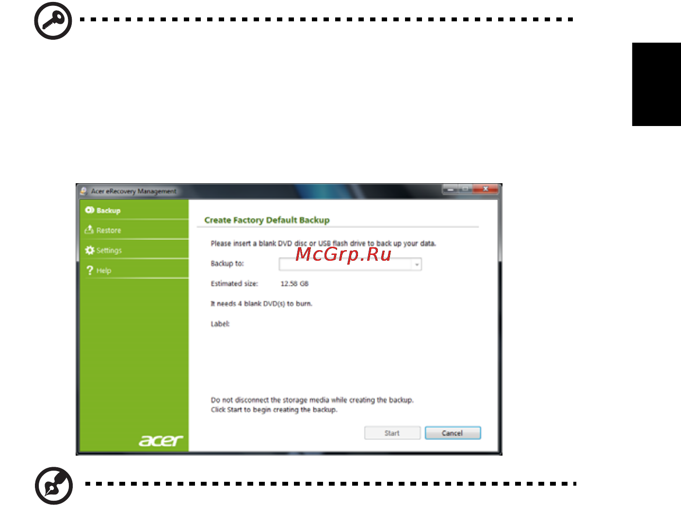 Acer AO725-C7Skk [25/69] Русский