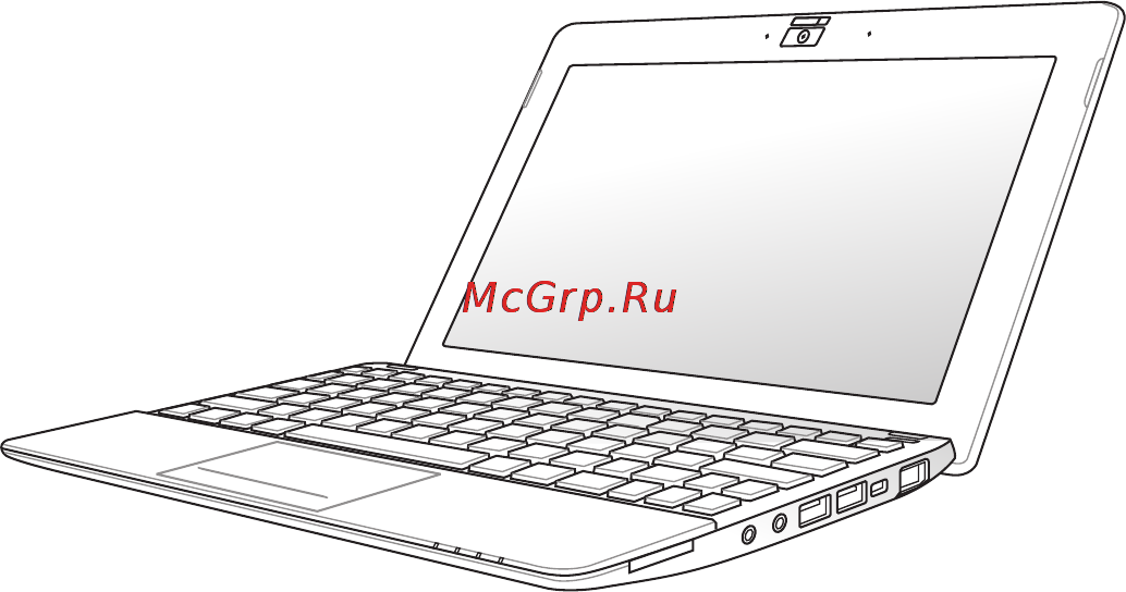 Asus EeePC 1016P 1Gb Black Инструкция по эксплуатации онлайн