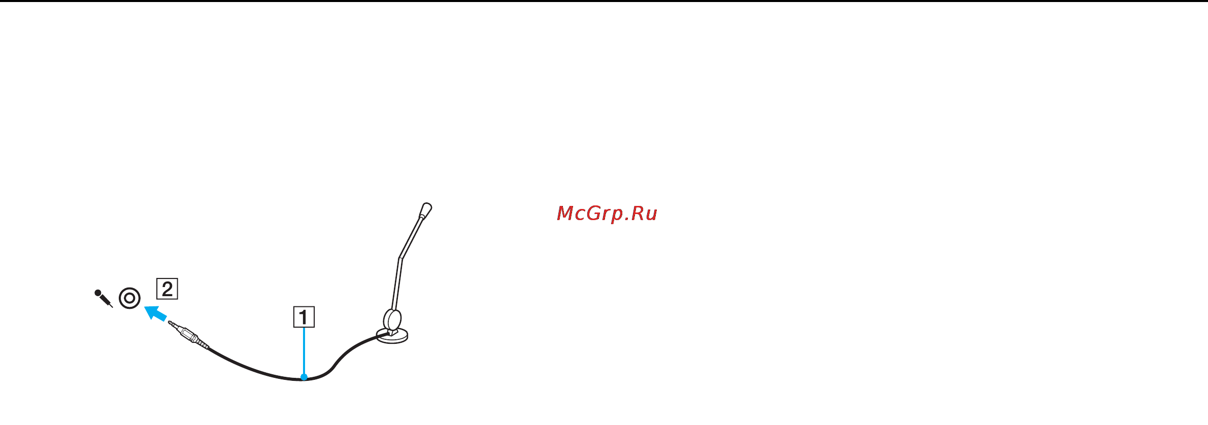 Sony VPC-F13E1R/H Silver [85/170] Подсоединение внешнего микрофона