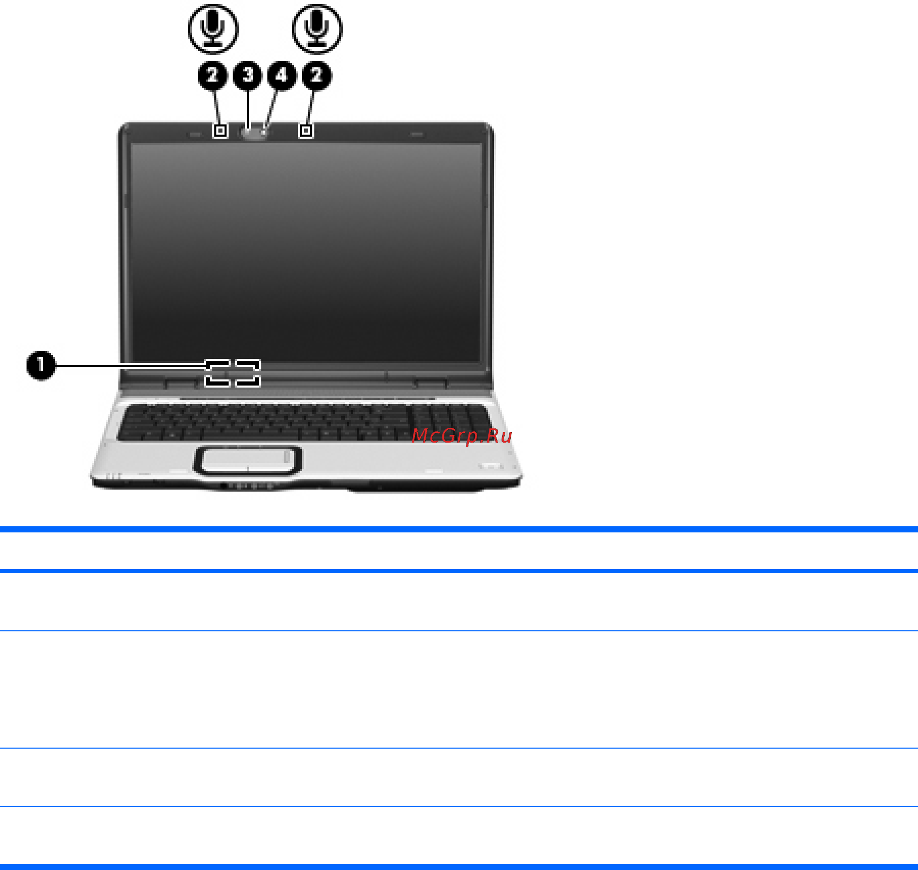 HP Pavilion dv 2645 er [179/261] Компоненты экрана