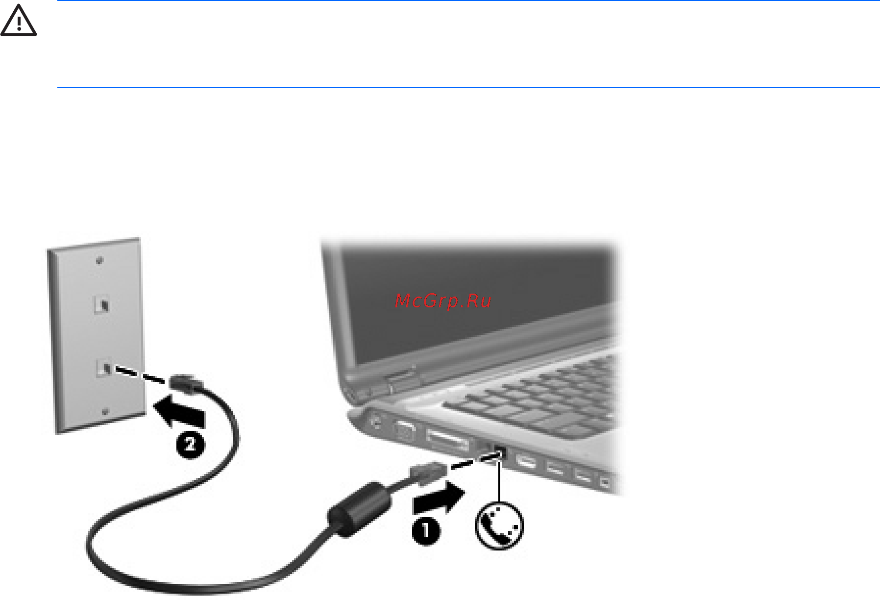 HP Pavilion dv 2645 er [81/261] Подключение кабеля модема