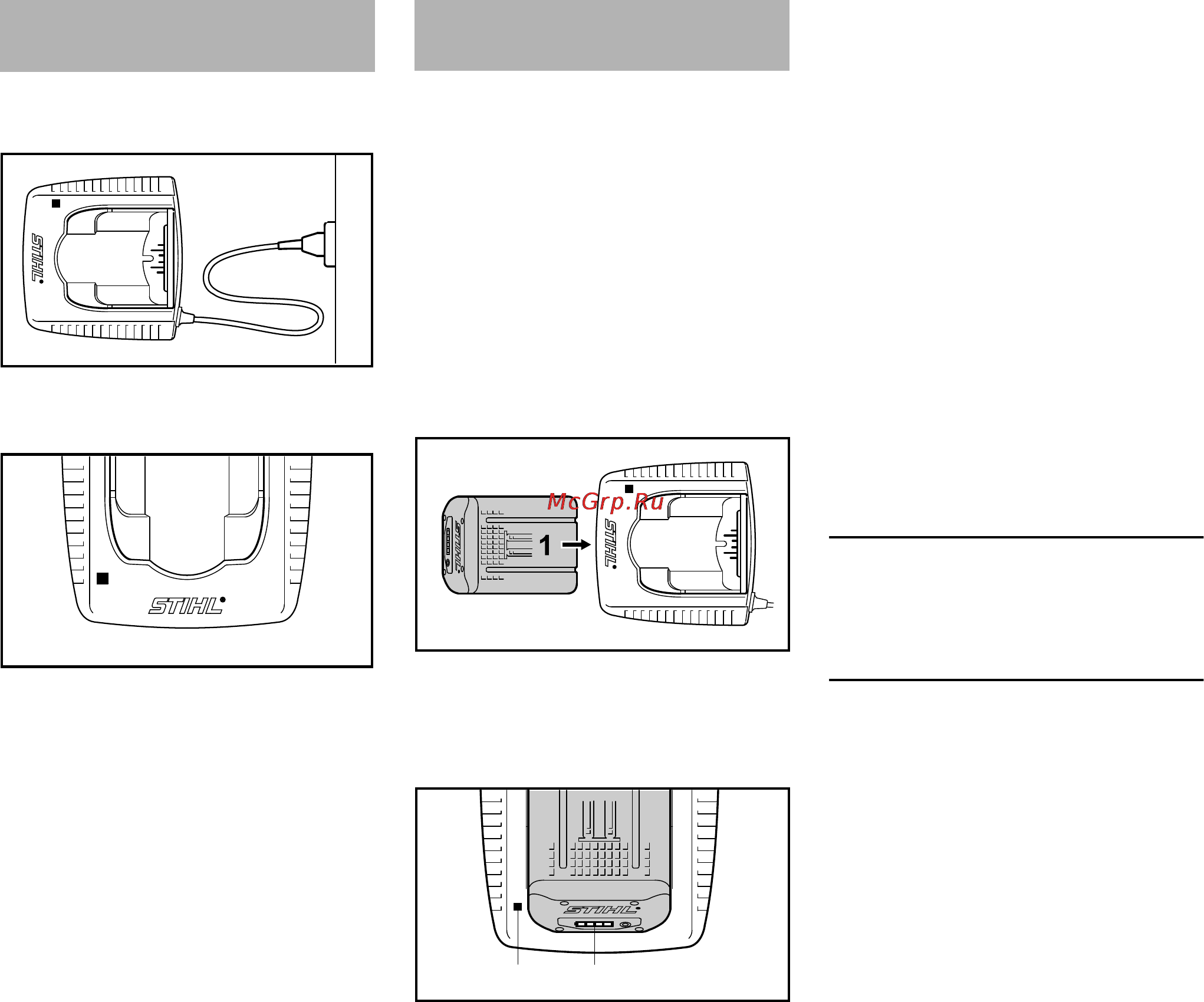Stihl HTA 85 [107/312] Elektrické pripojenie nabíjačky