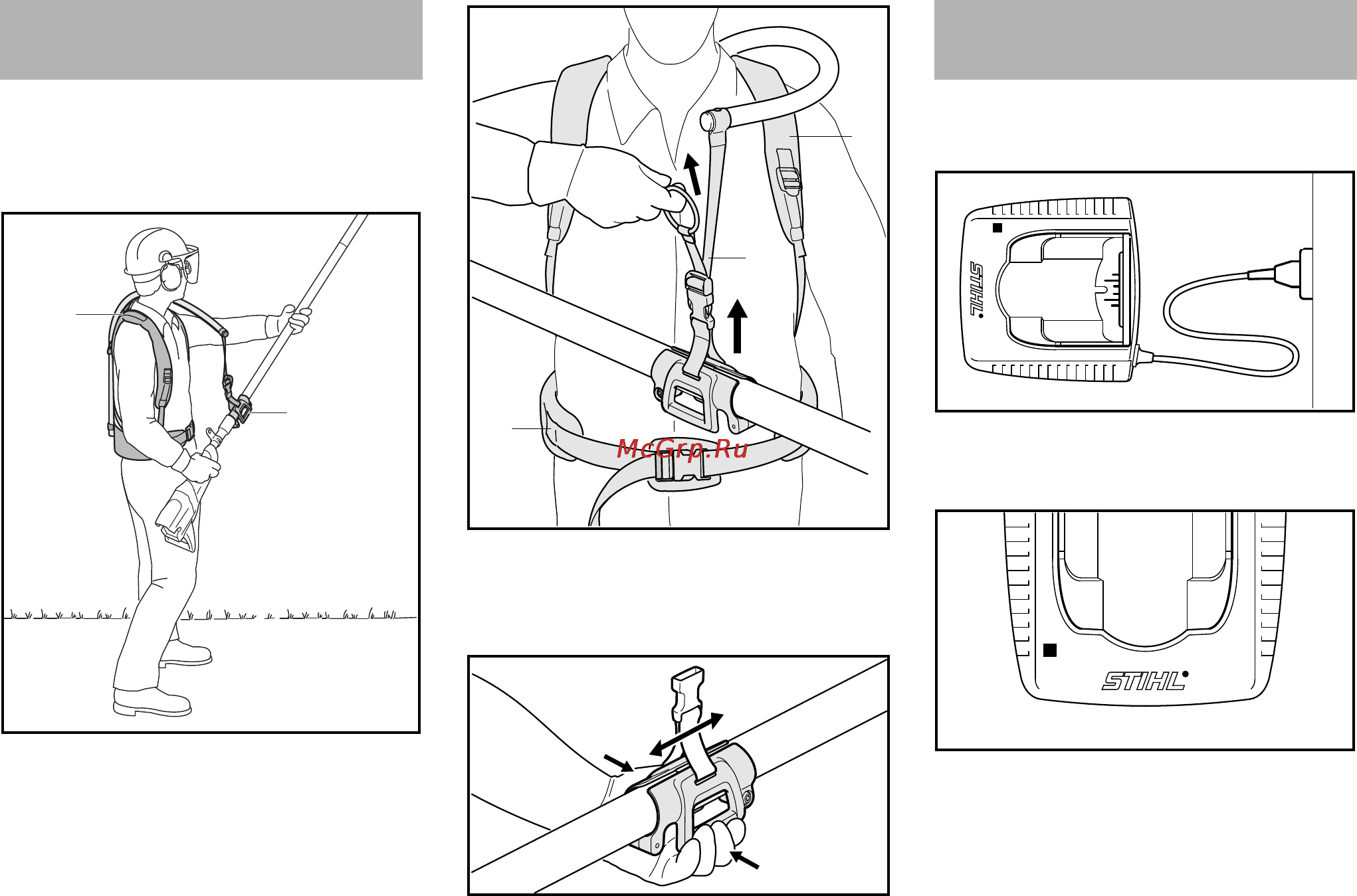 Stihl HTA 85 [287/312] Električna priključitev polnilca