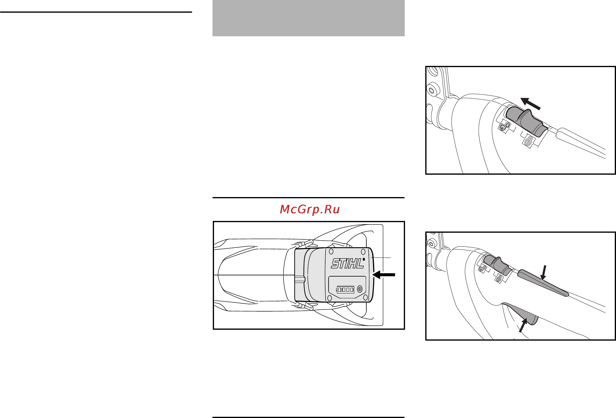Stihl HTA 85 [291/312] Vklop naprave
