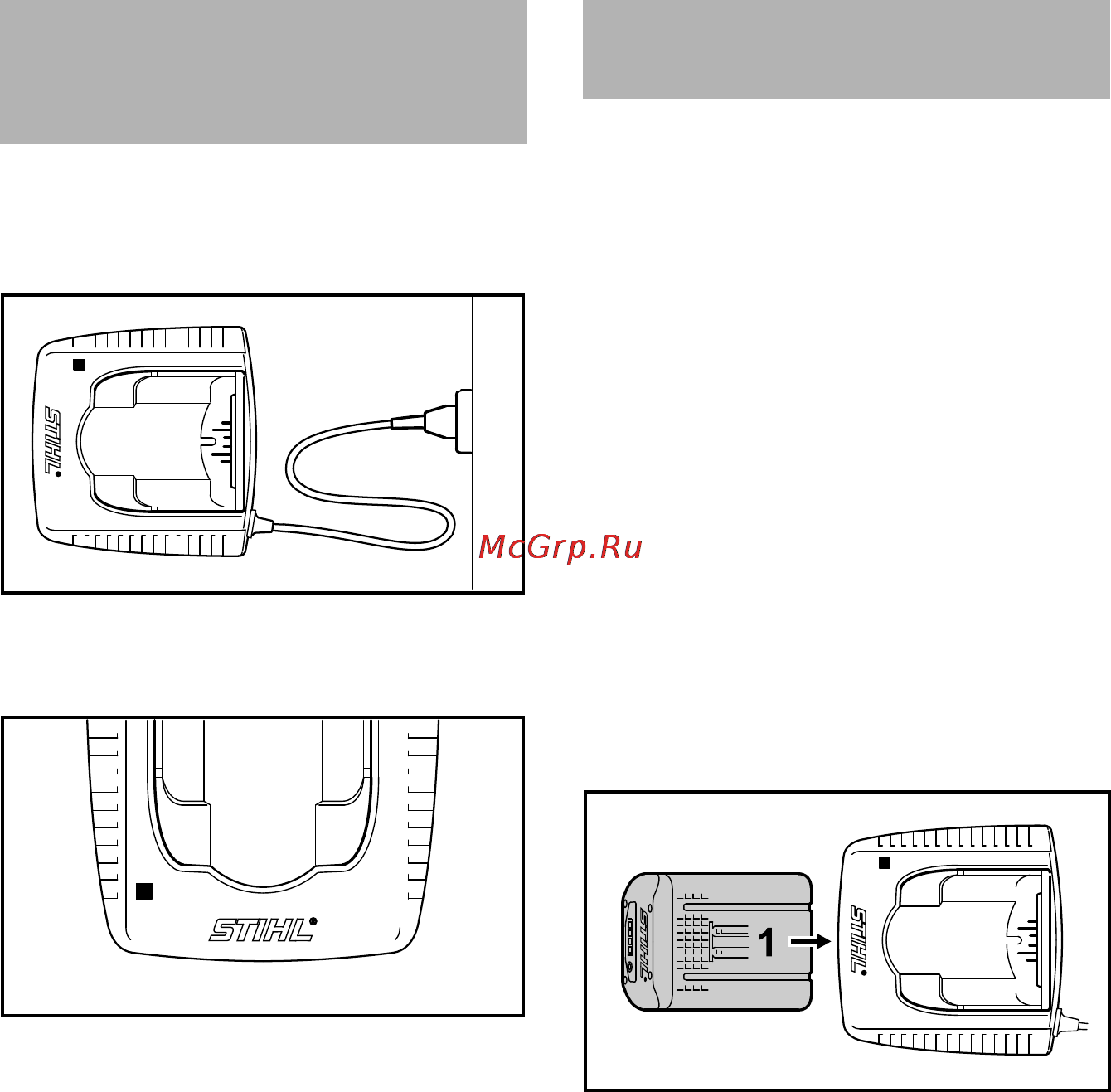 Stihl MSA 160 C-BQ [391/524] Електрическо свързване на зарядното устройство за акумулатори