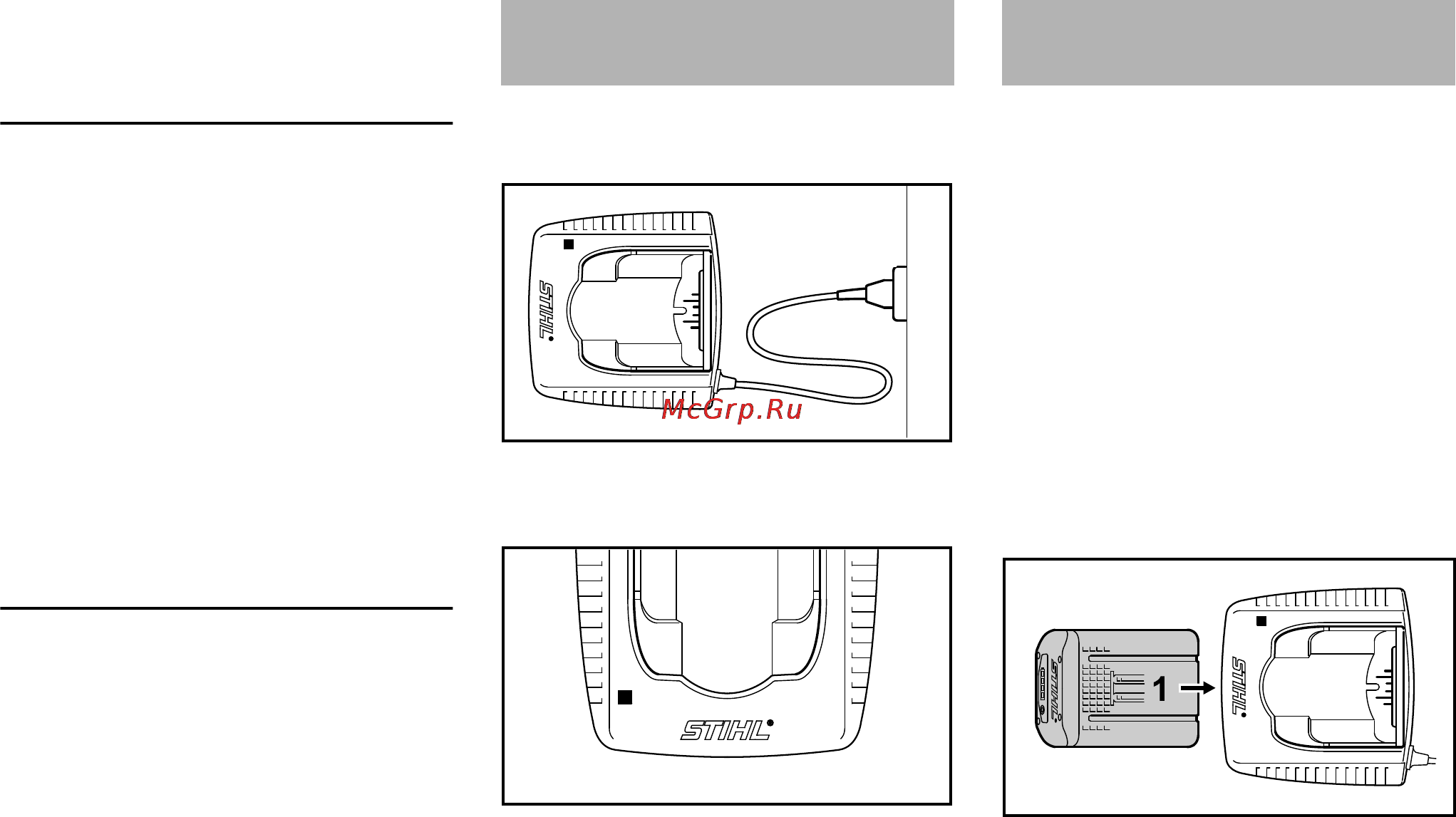 Stihl MSA 160 C-BQ [495/524] Električna priključitev polnilca