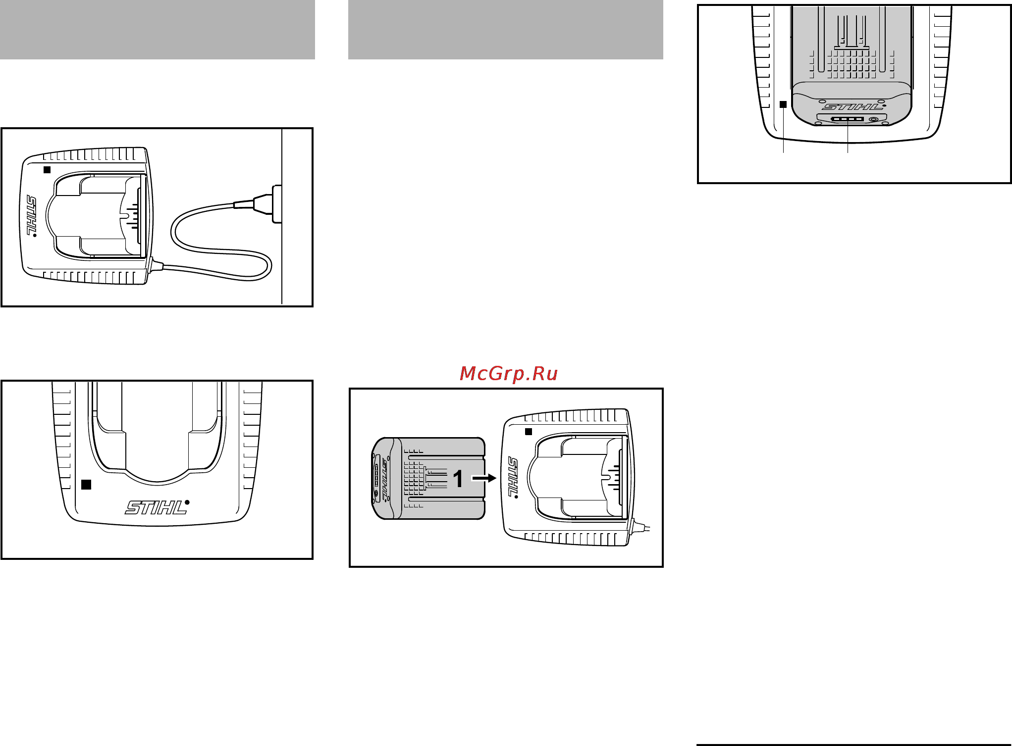 Stihl MSA 160 C-BQ [78/524] Elektické připojení nabíječky