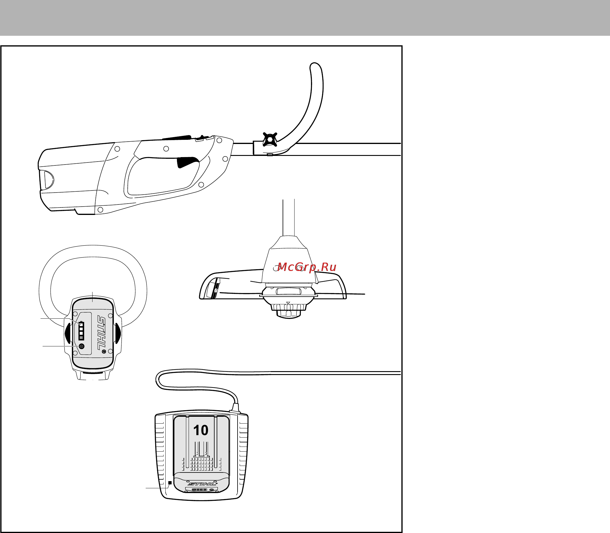 Stihl FSA 65 [133/284] Svarīgākās detaļas