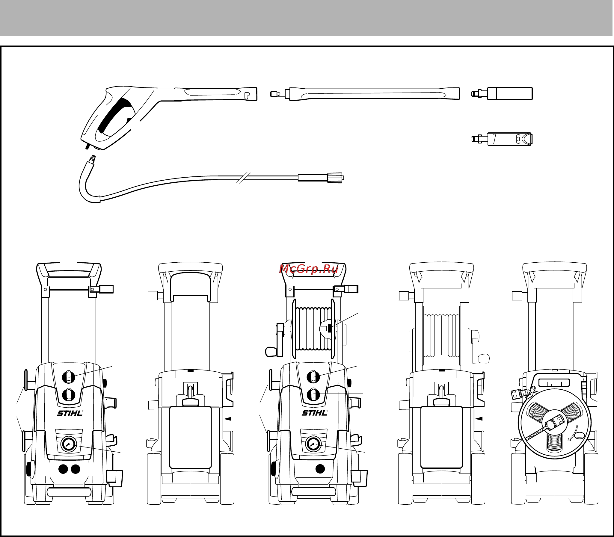 Stihl RE 143 [116/316] Dôležité konštrukčné dielce