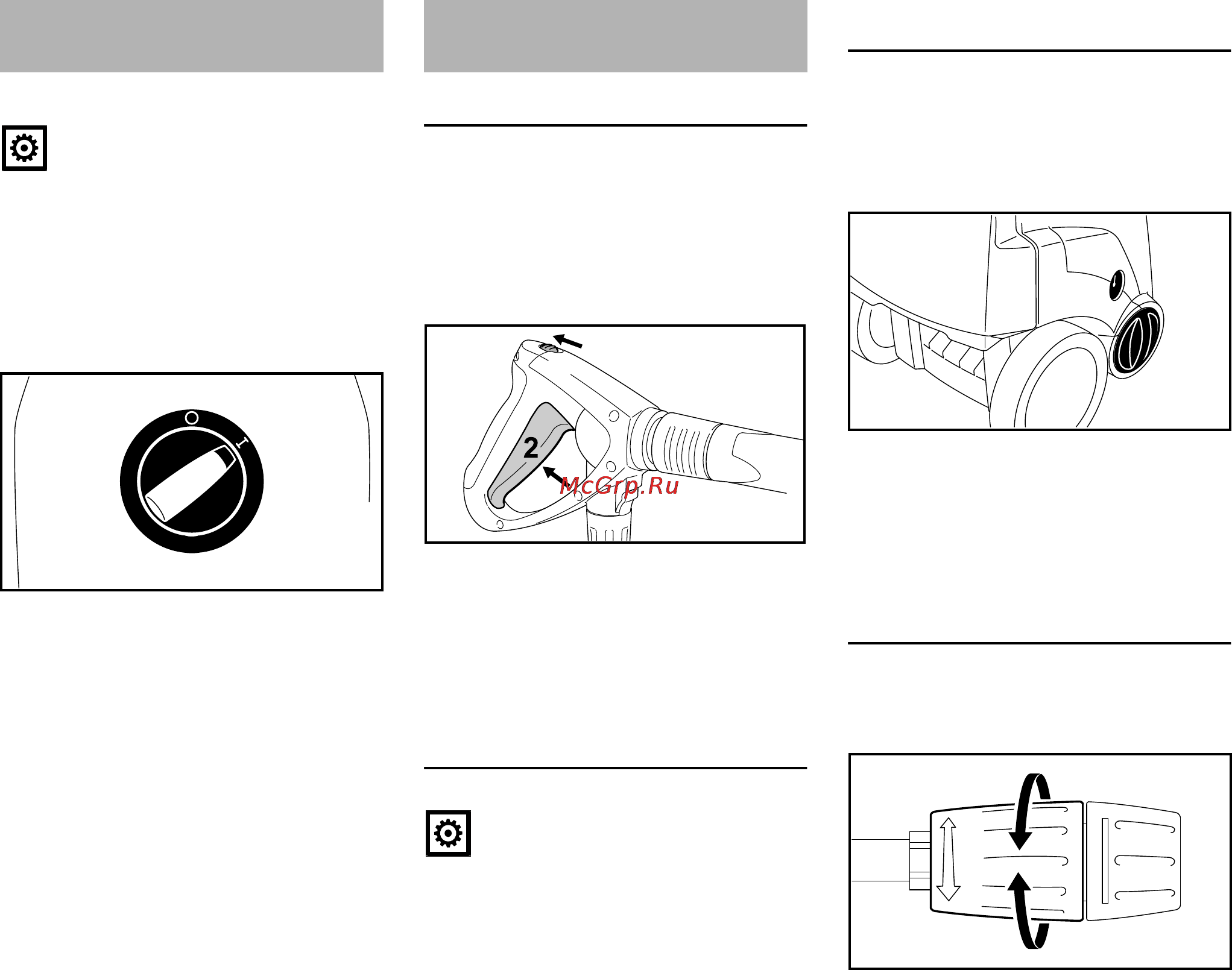 Stihl RE 281 [13/176] Pracovní postup
