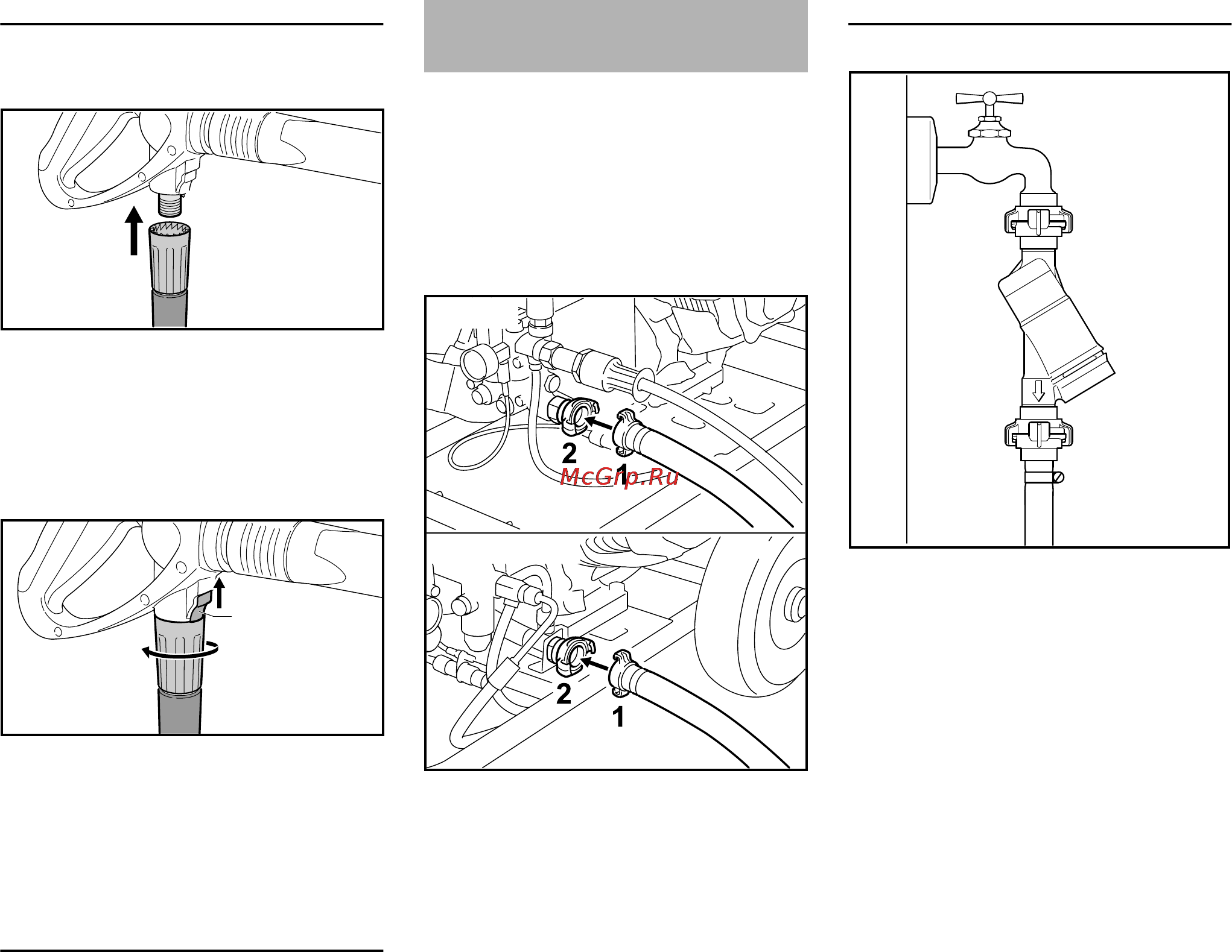 Stihl RB 302 [10/164] Connecting the water supply