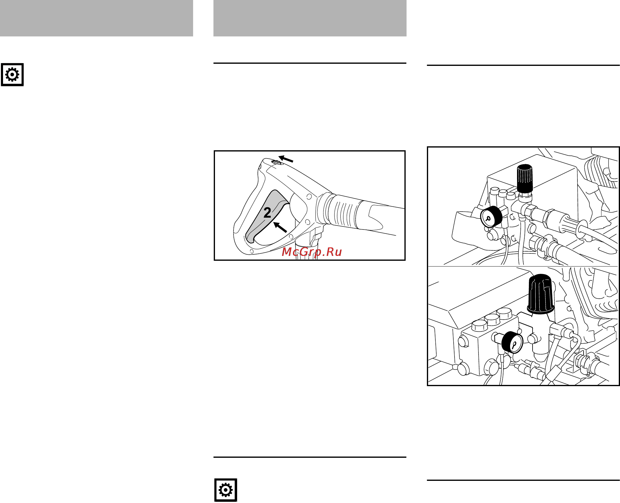 Stihl RB 302 [116/164] Pornirea utilajului operaţii