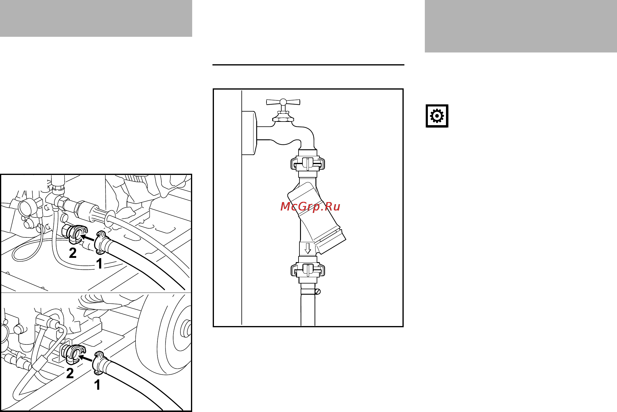 Stihl RB 302 [38/164] Établissement d une alimentation en eau hors pression