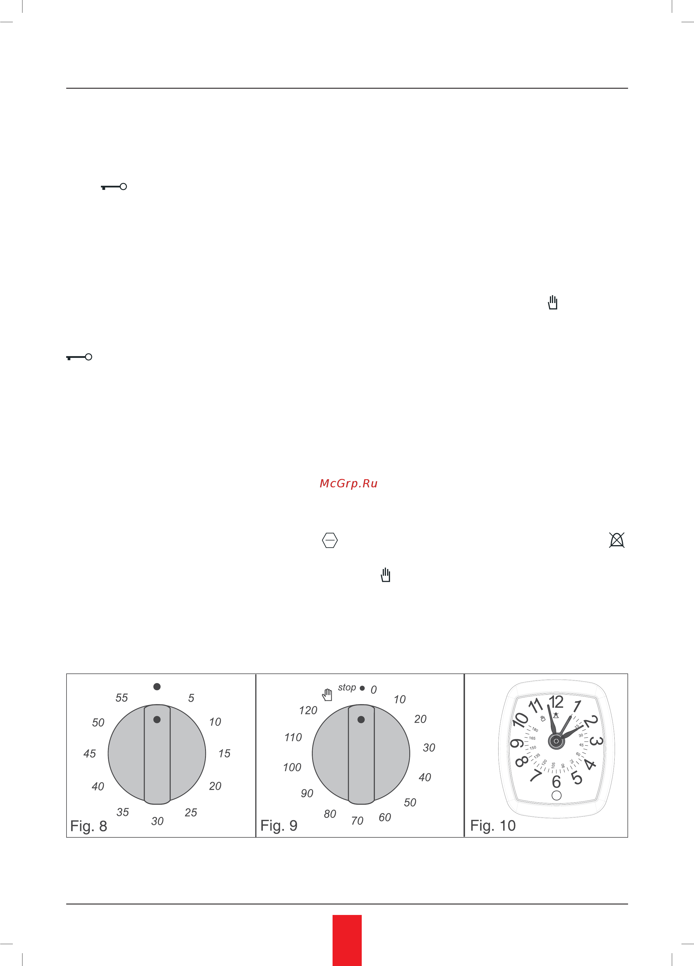 Korting OKB481CRN [30/36] Analog clock with cooking end time