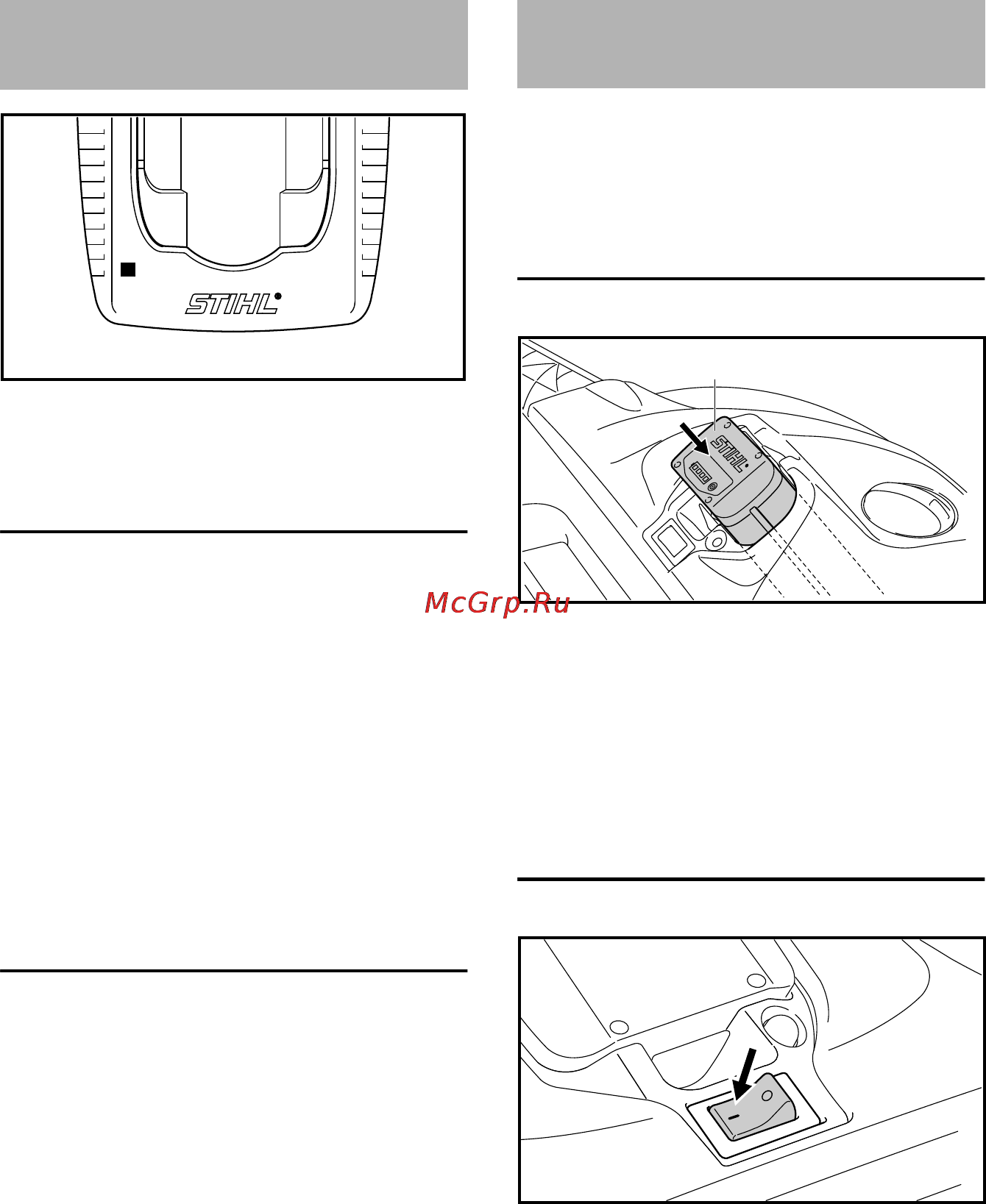 Stihl KGA 770 [261/472] Lysdioder led på ladeapparatet