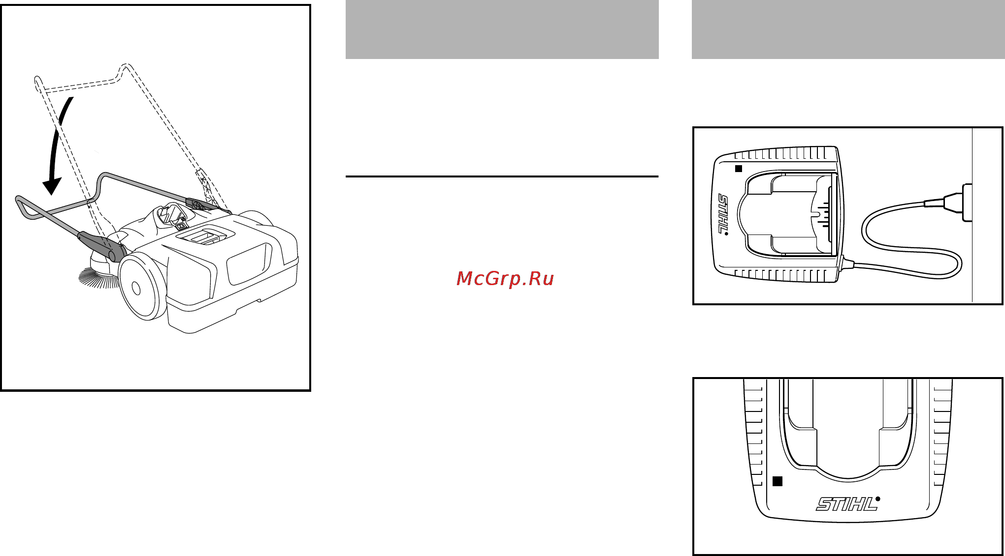 Stihl KGA 770 [451/472] Opis delovanja električna priključitev polnilca