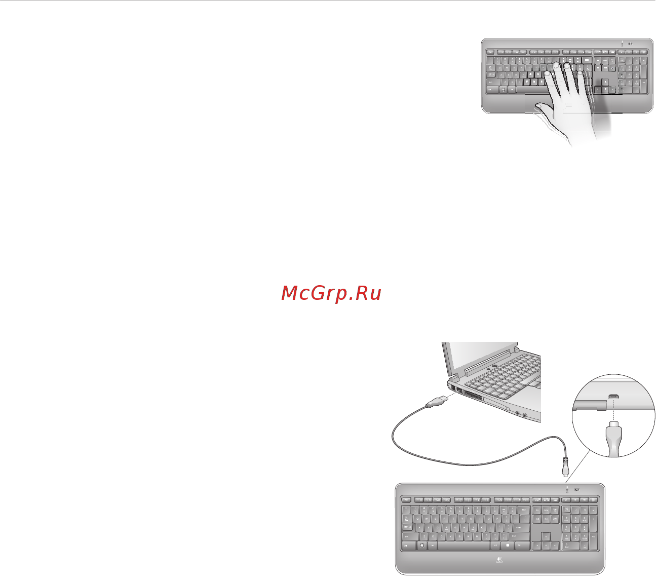 Logitech K800 [24/102] Podświetlenie klawiatury