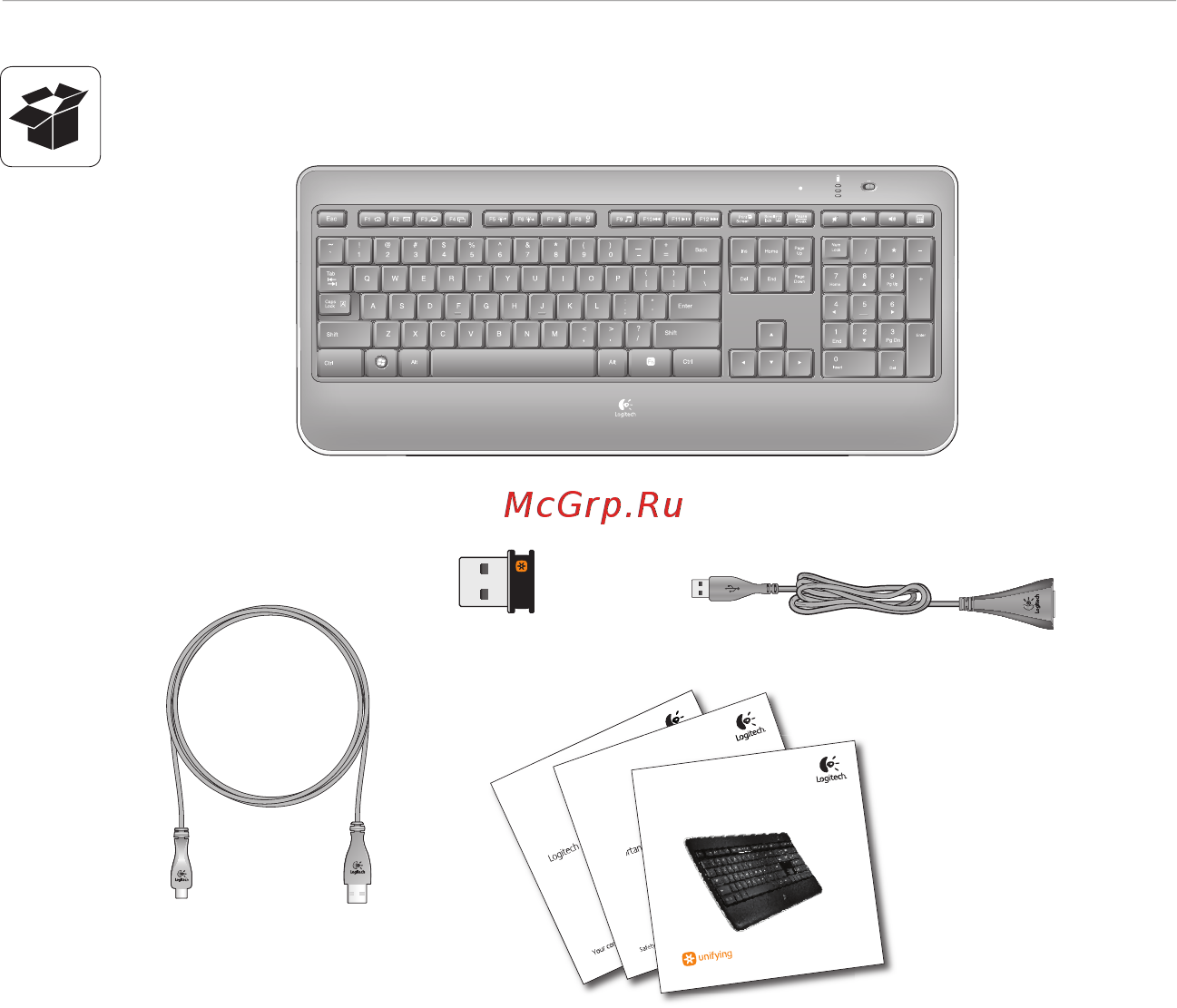 Logitech K800 Инструкция по эксплуатации онлайн [4/102] 71042