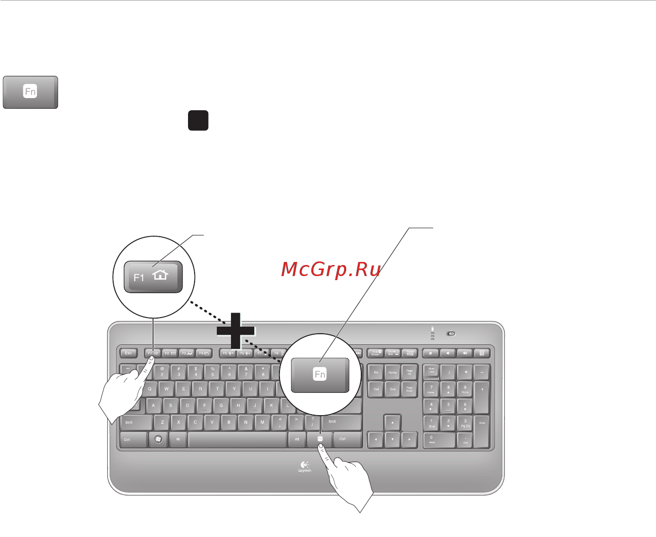 Logitech K800 [69/102] Funkcije tipkovnice uporaba funkcijskih tipk