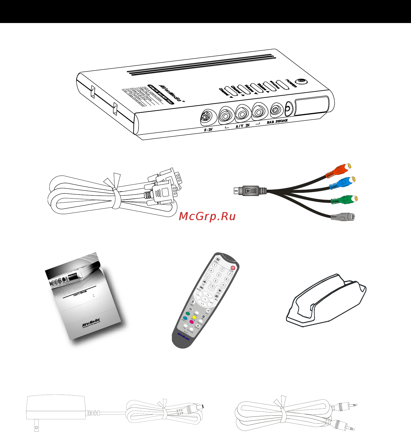 Aver Media TV Box W9 Plus [18/32] Глава 1 комплект поставки