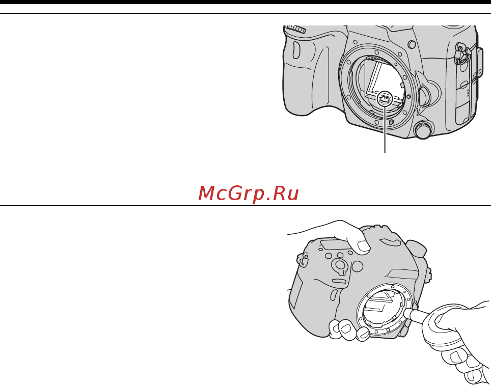 Sony SLT-A77Q+1650 [224/546] Используйте пневмощетку для чистки поверхности датчика изображения и вокруг него