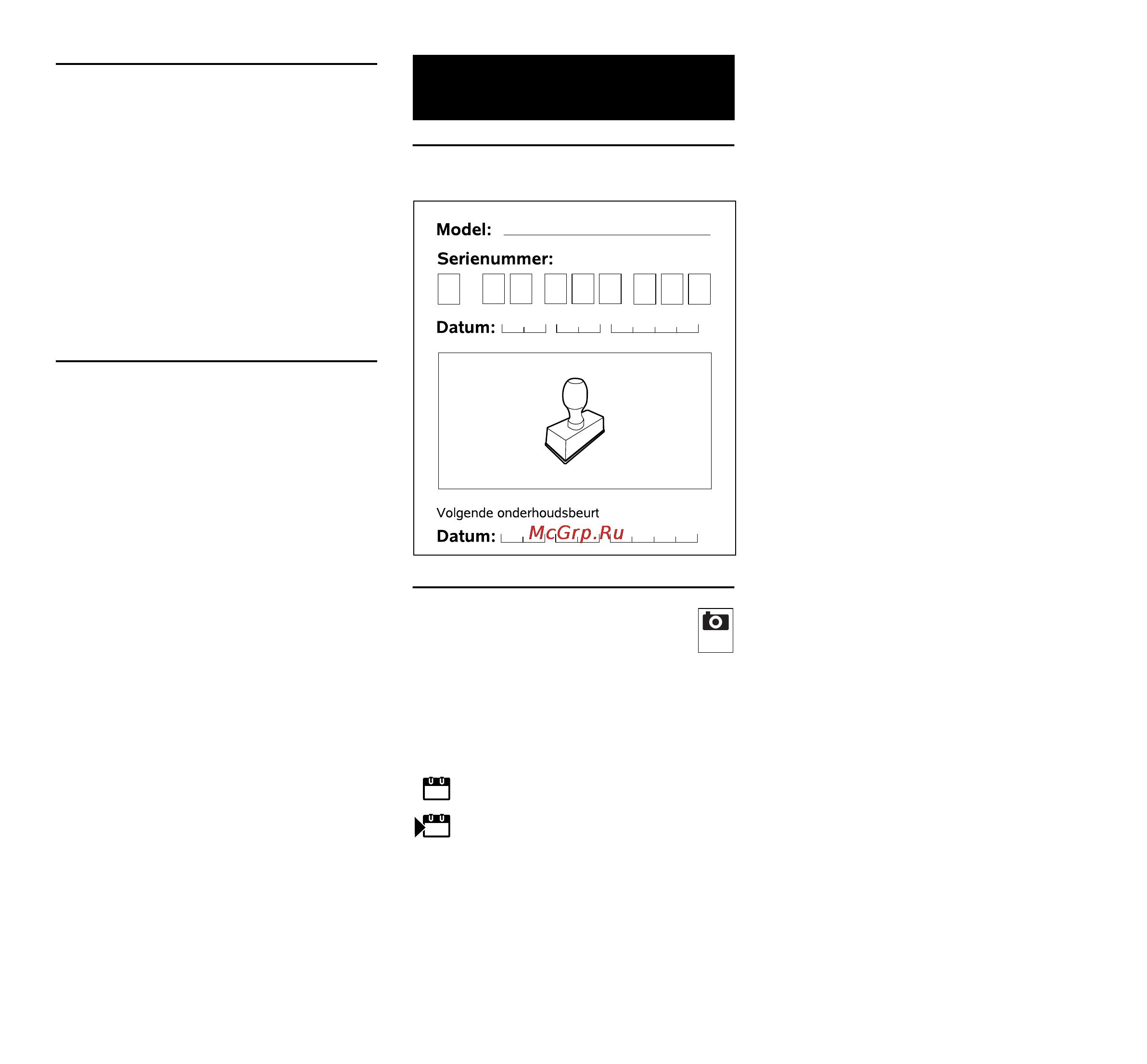 Viking ME 443 C [98/284] Onderhoudsschema