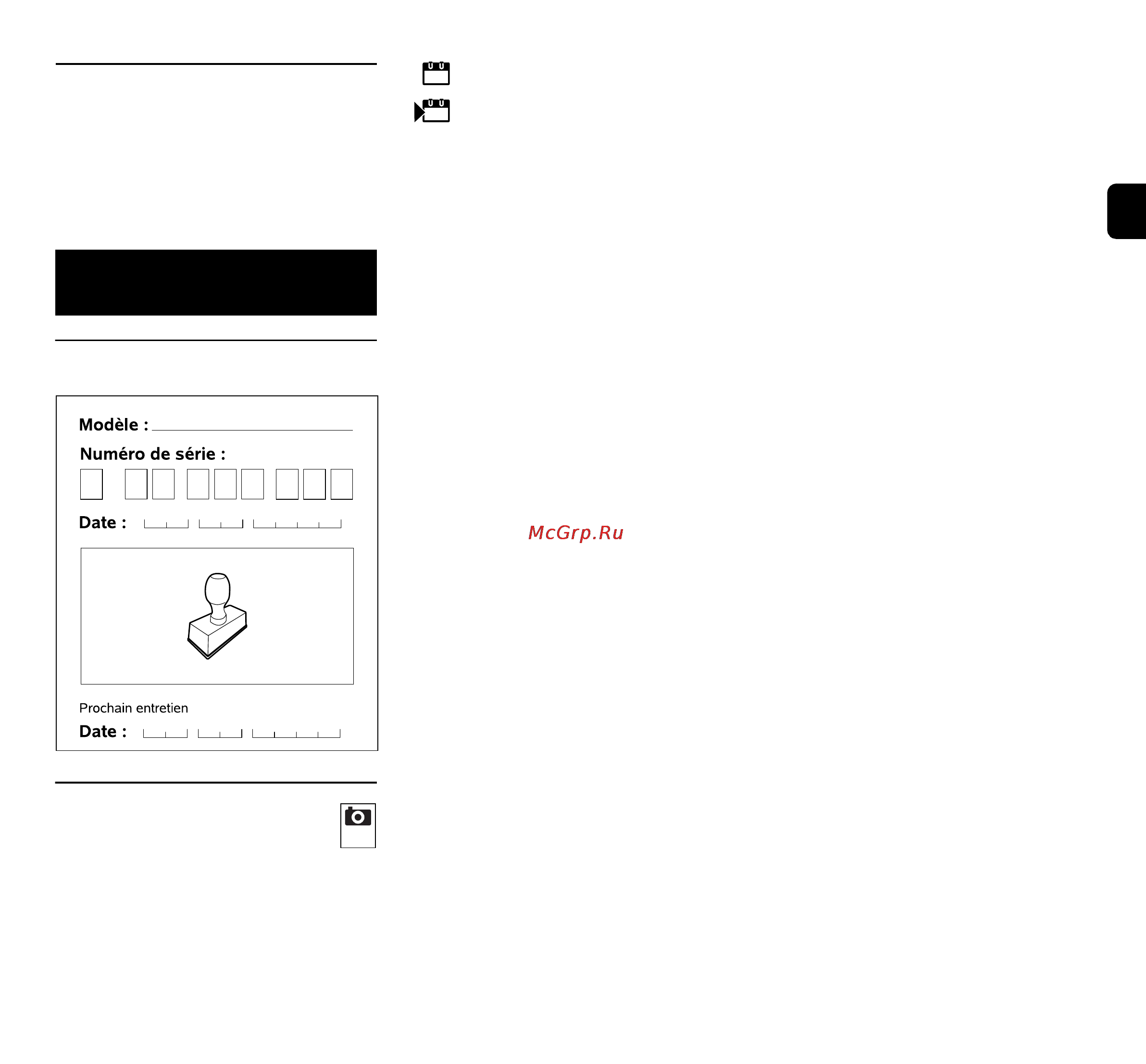Viking MB 253 T [65/392] Feuille d entretien