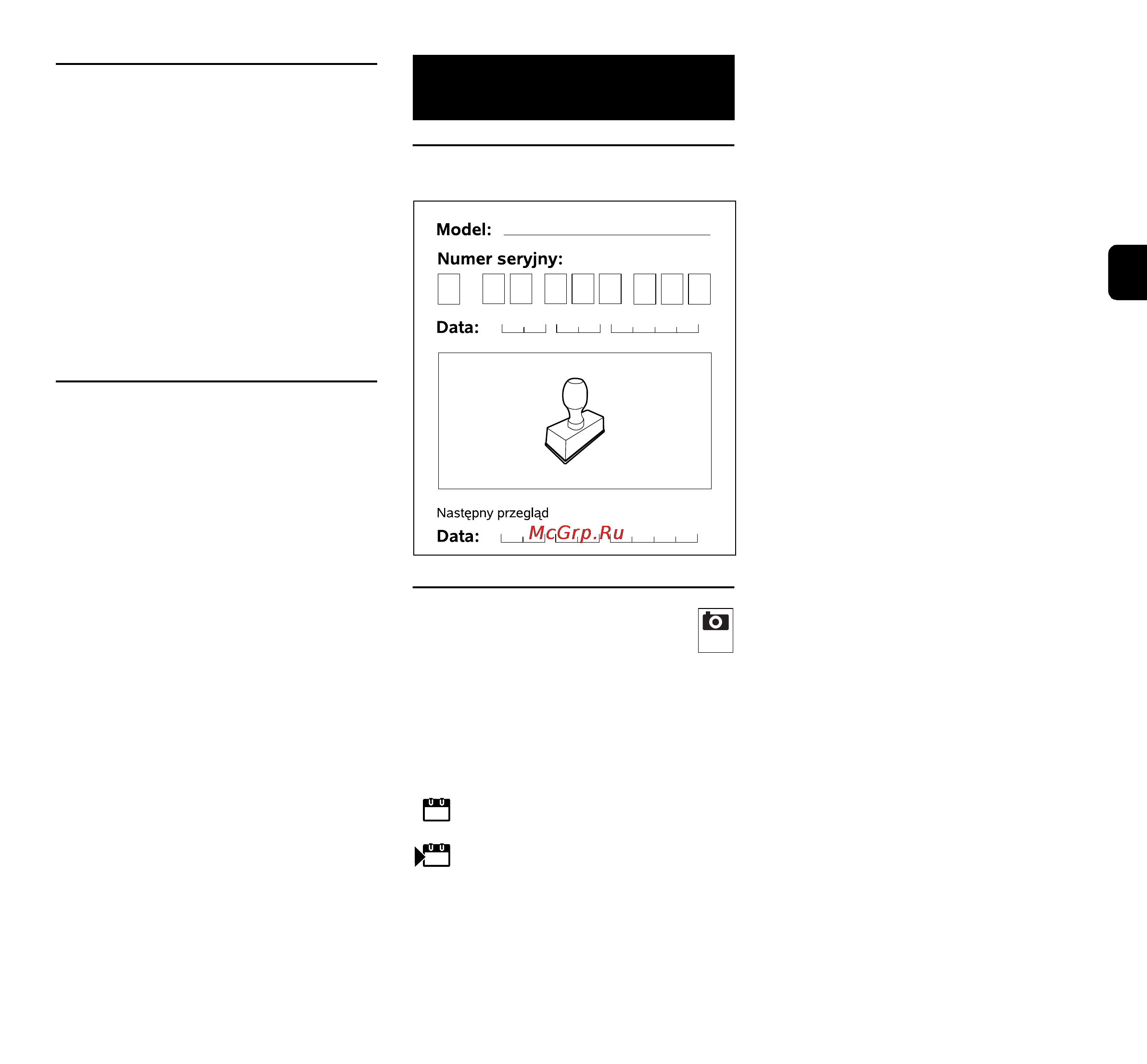 Viking MB 253 T [85/392] Plan czynności serwisowych