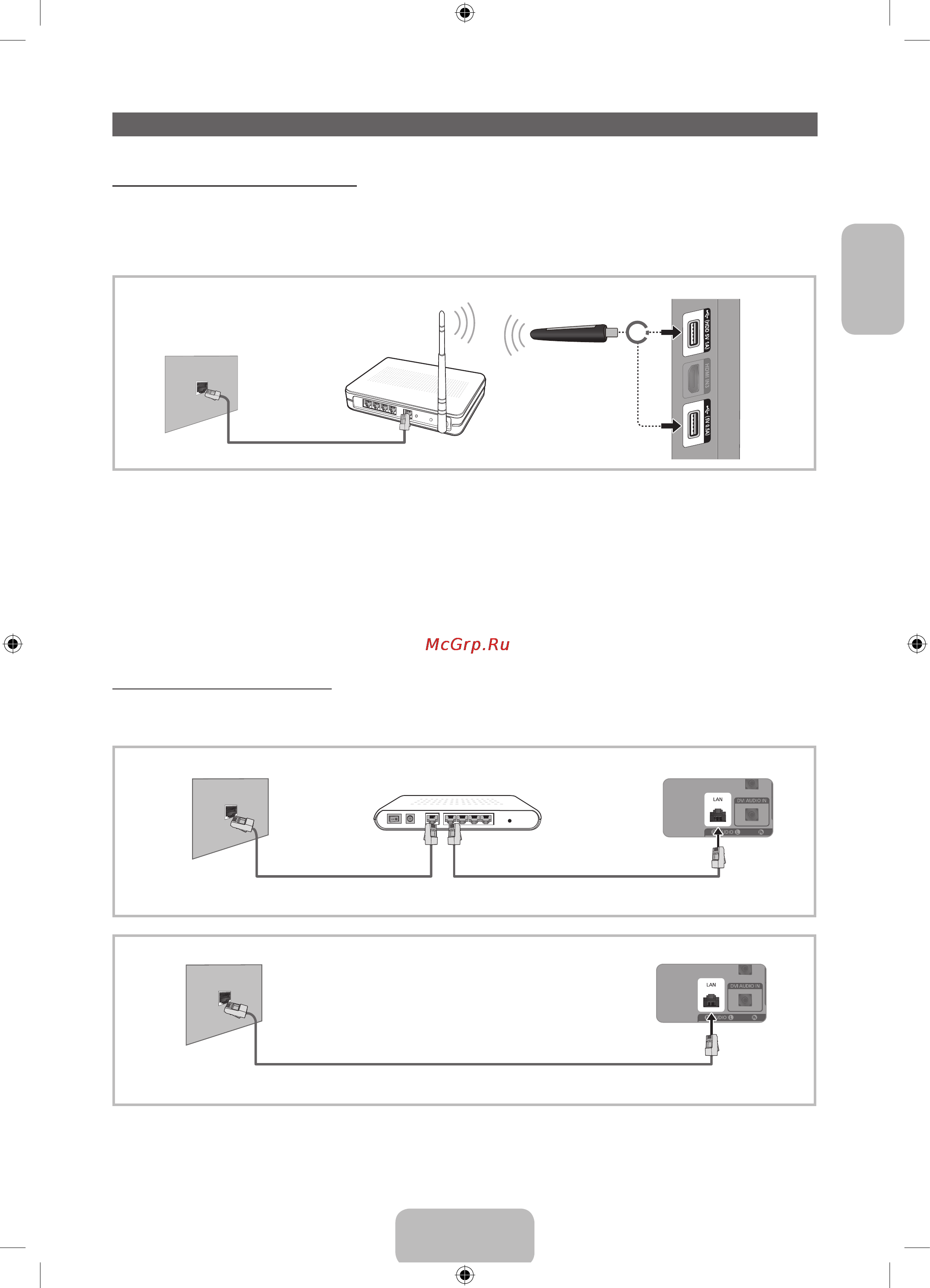 Samsung UE40 EH5307K [13/44] Сетевое подключение