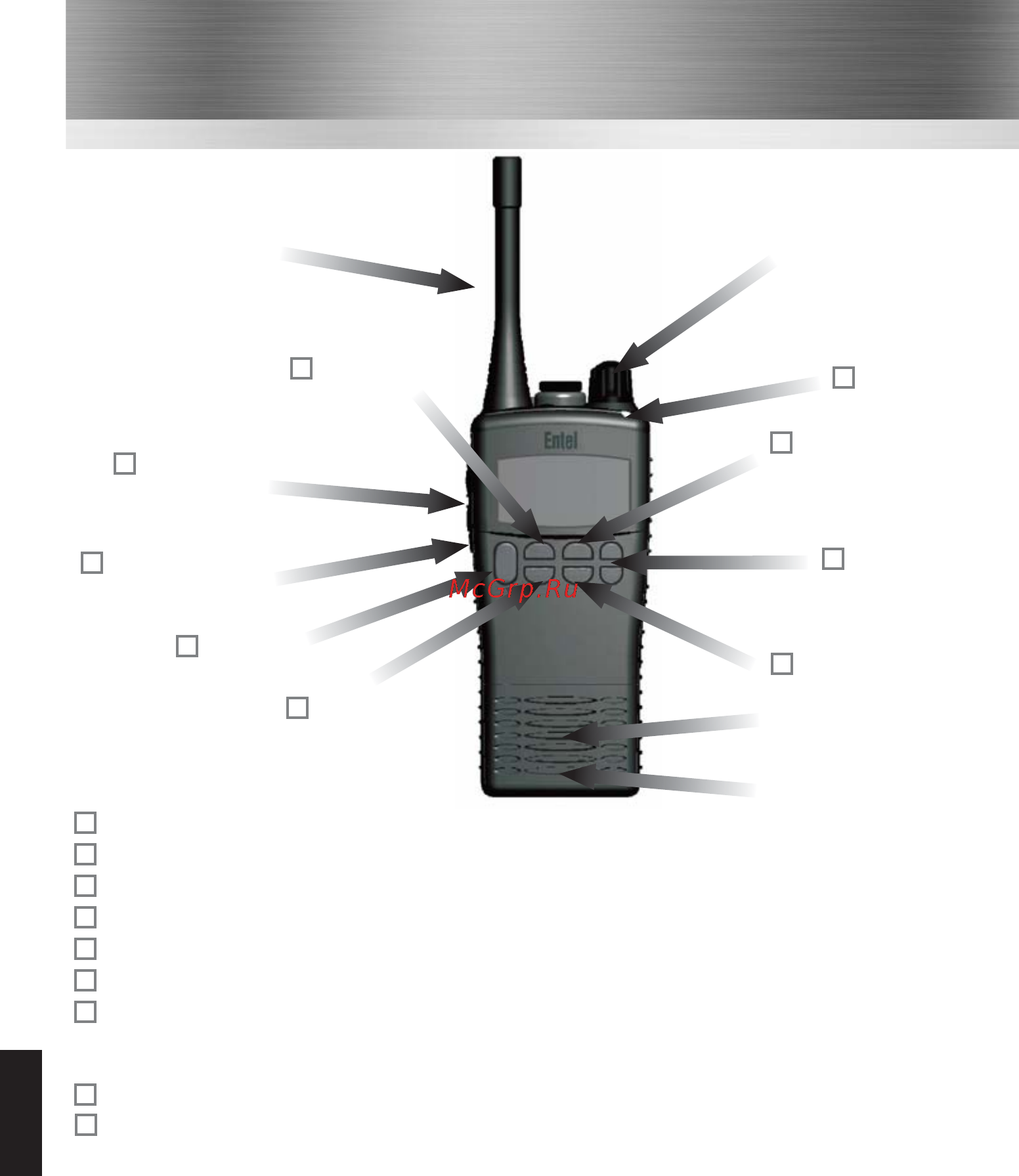 Entel HT644 ATIS [20/24] Push to talk ptt switch