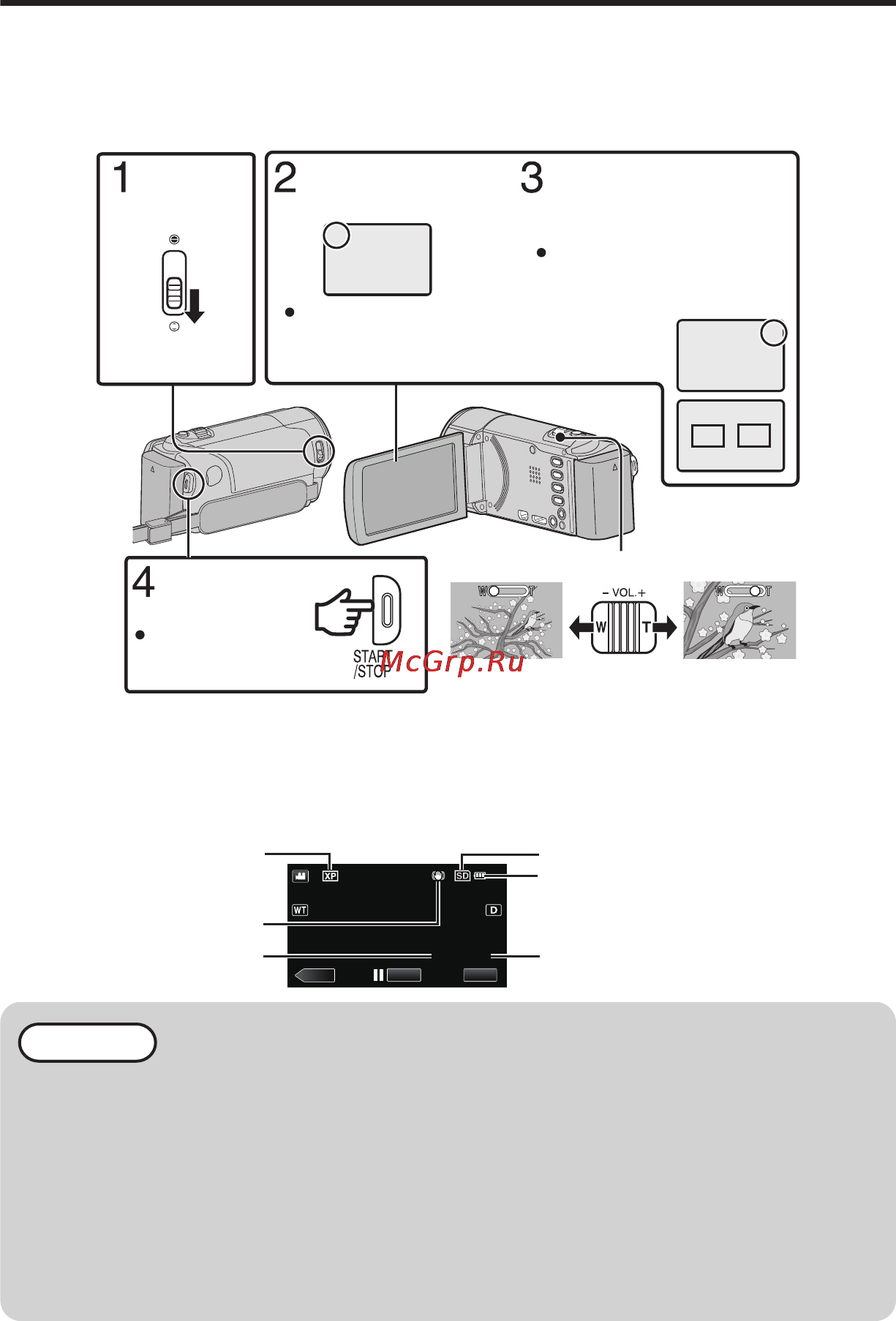 JVC GZ-E205BEU [44/100] Registrazione video