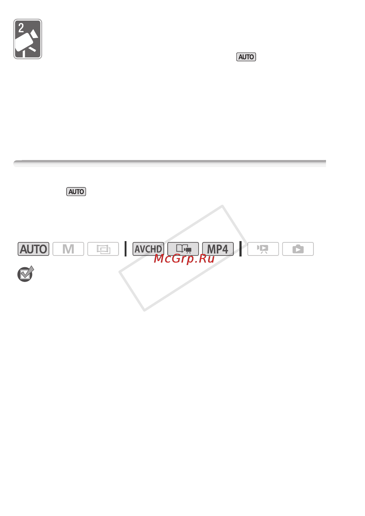 Canon Legria HF R306E Kit [44/242] Основные функции съемки