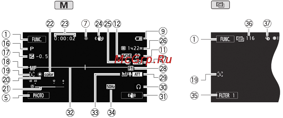 Canon Legria HF R37 Bl [195/242] Дополнительная информация