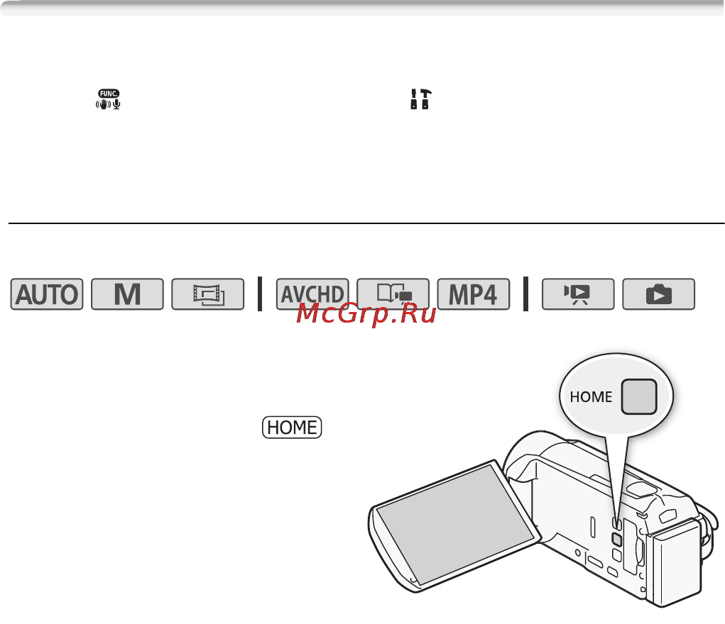 Canon Legria HF R37 Bl [26/242] Использование меню
